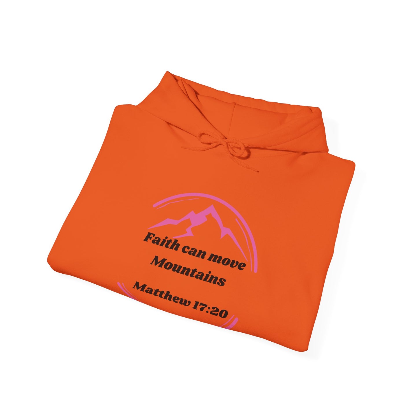 Faith Can Move Mountains Heavy Blend™ Hooded Sweatshirt