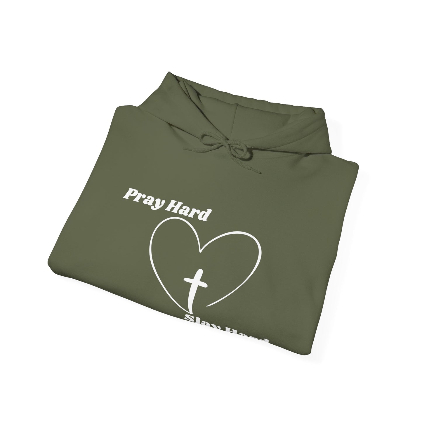 Pray Hard Slay Hard Heavy Blend™ Hooded Sweatshirt