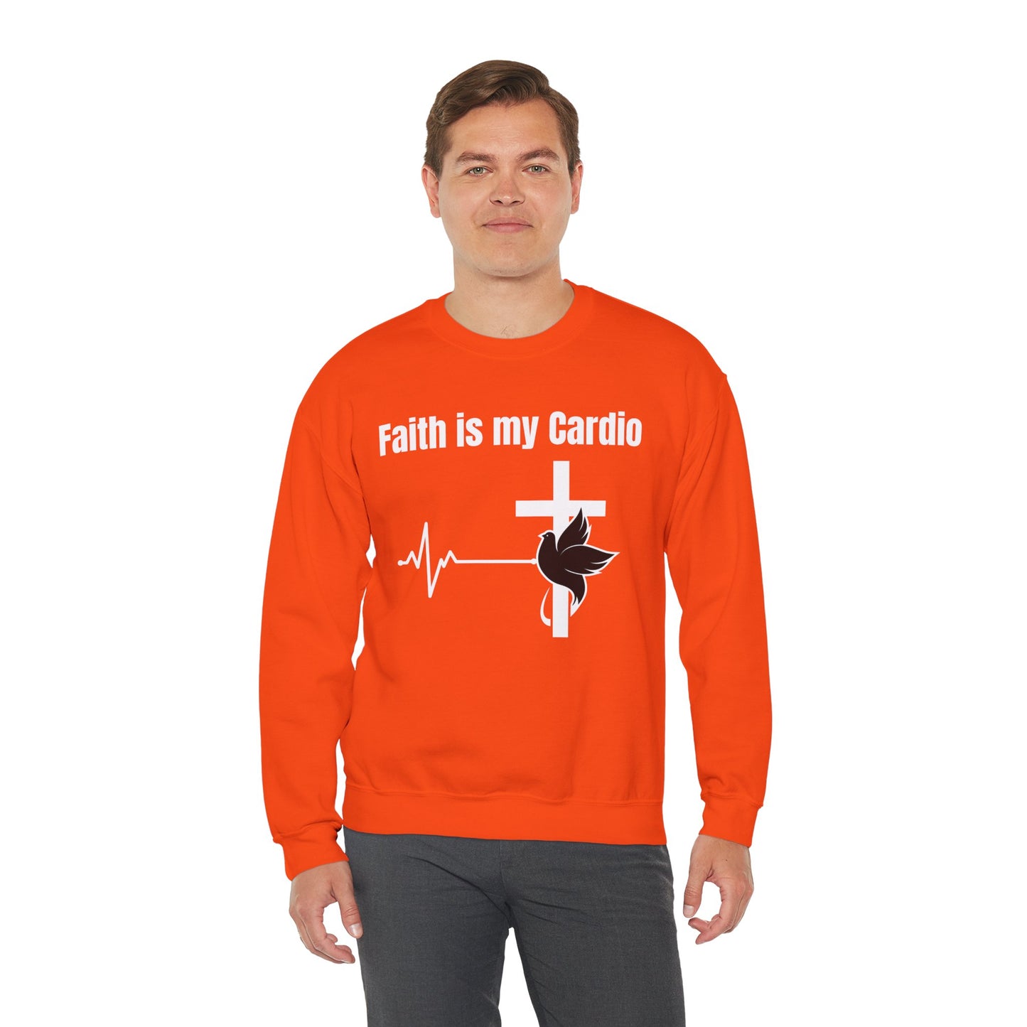 Faith Is My Cardio Heavy Blend™ Crewneck Sweatshirt