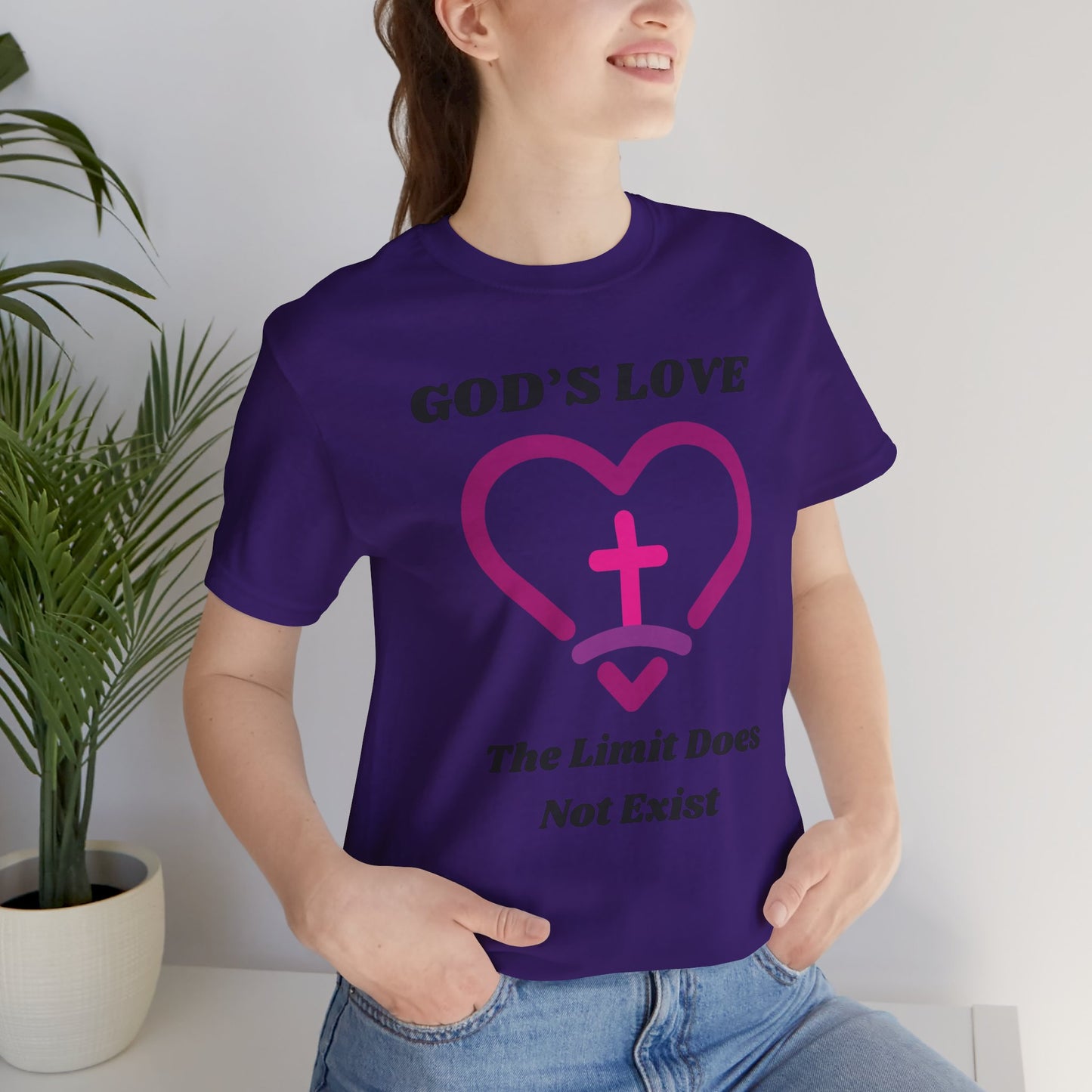 God's Love The Limit Does Not Exist Jersey Short Sleeve Tee