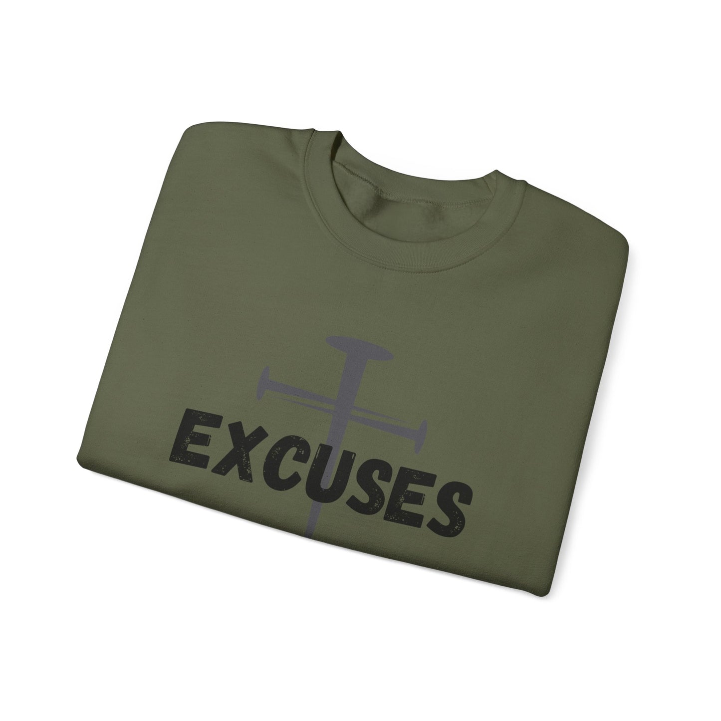 Crucified My Excuses Heavy Blend™ Crewneck Sweatshirt