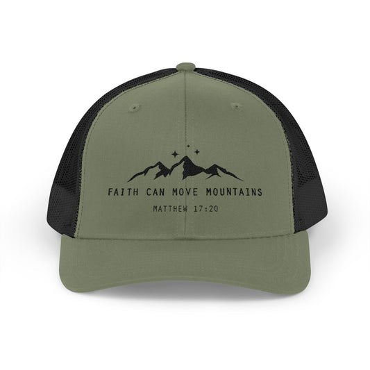 Faith Can Move Mountains Snapback Cap