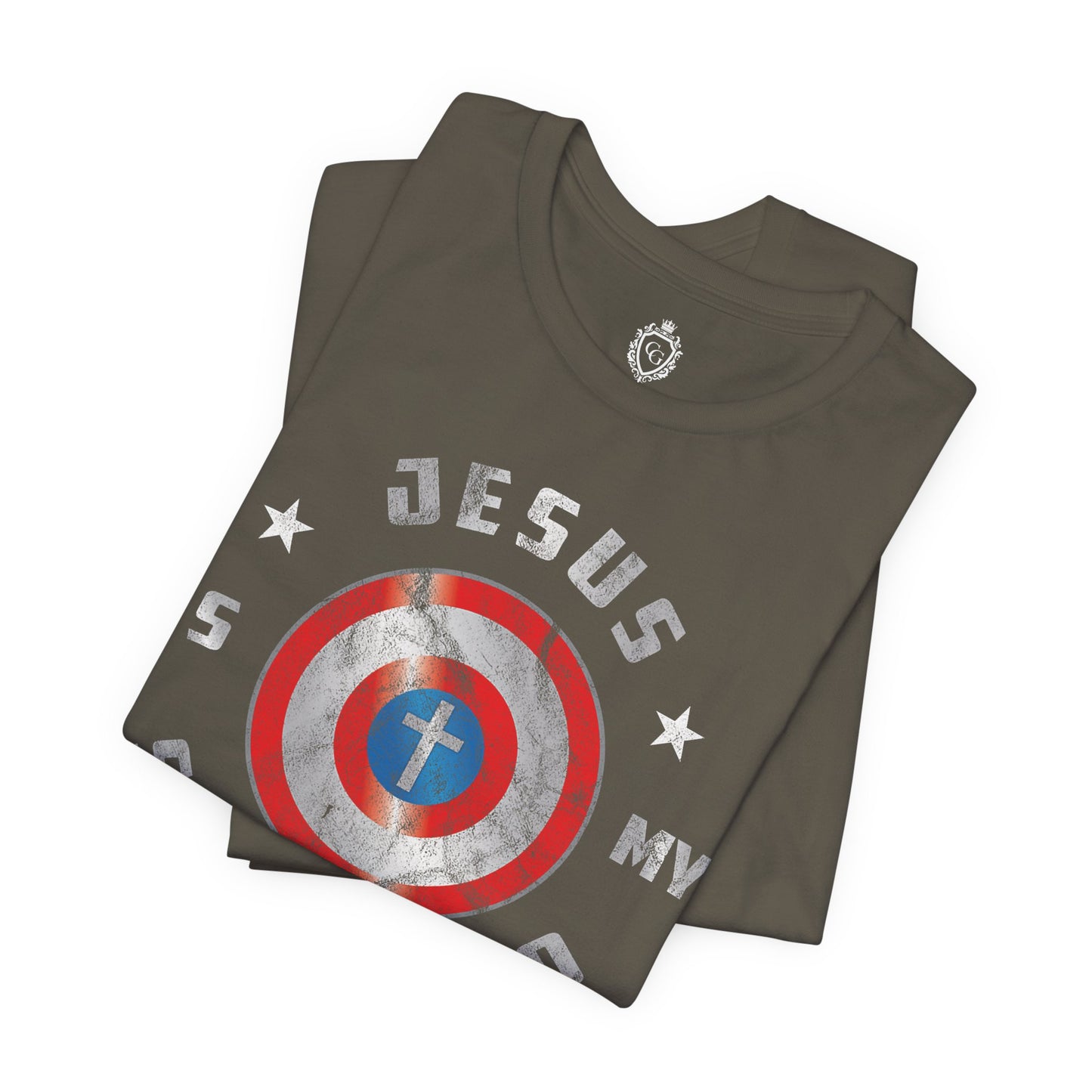 Jesus Is My Super Hero Jersey Short Sleeve Tee