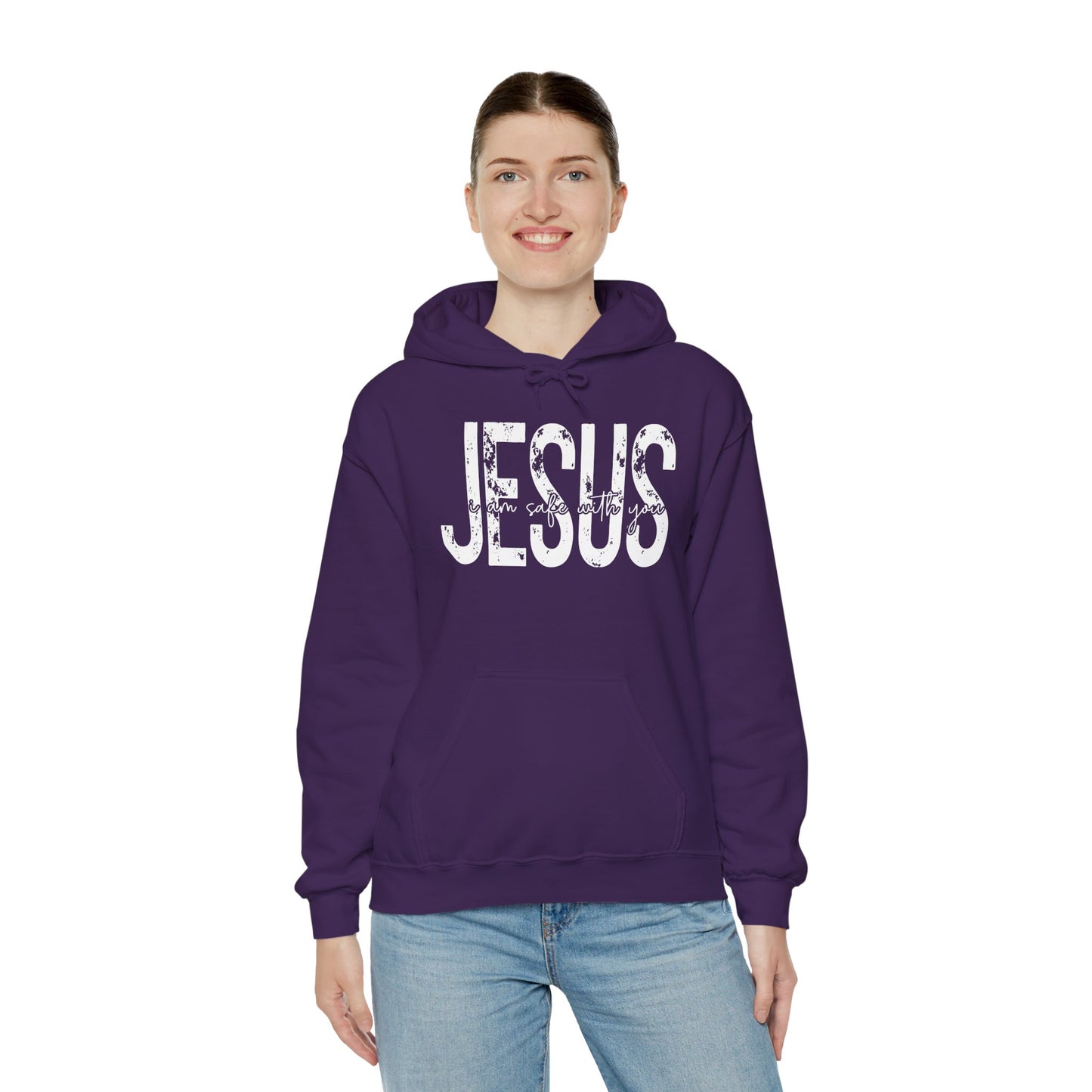 Jesus I Am Safe With You Heavy Blended Hoodie