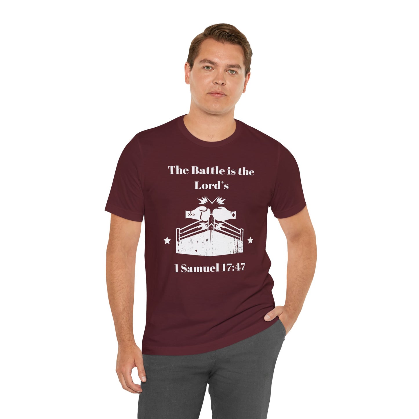 The Battle Is The Lord's Jersey Short Sleeve Tee