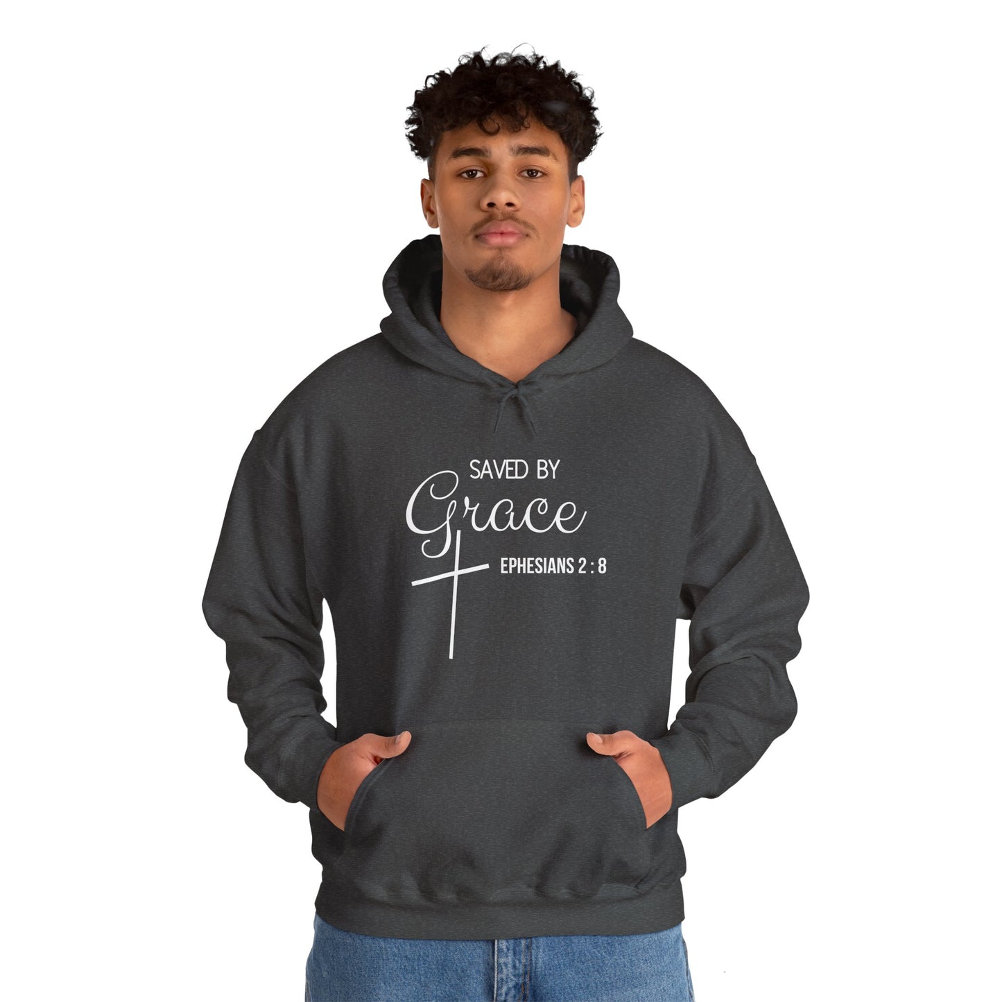 Saved By Grace Heavy Blend™ Hooded Sweatshirt