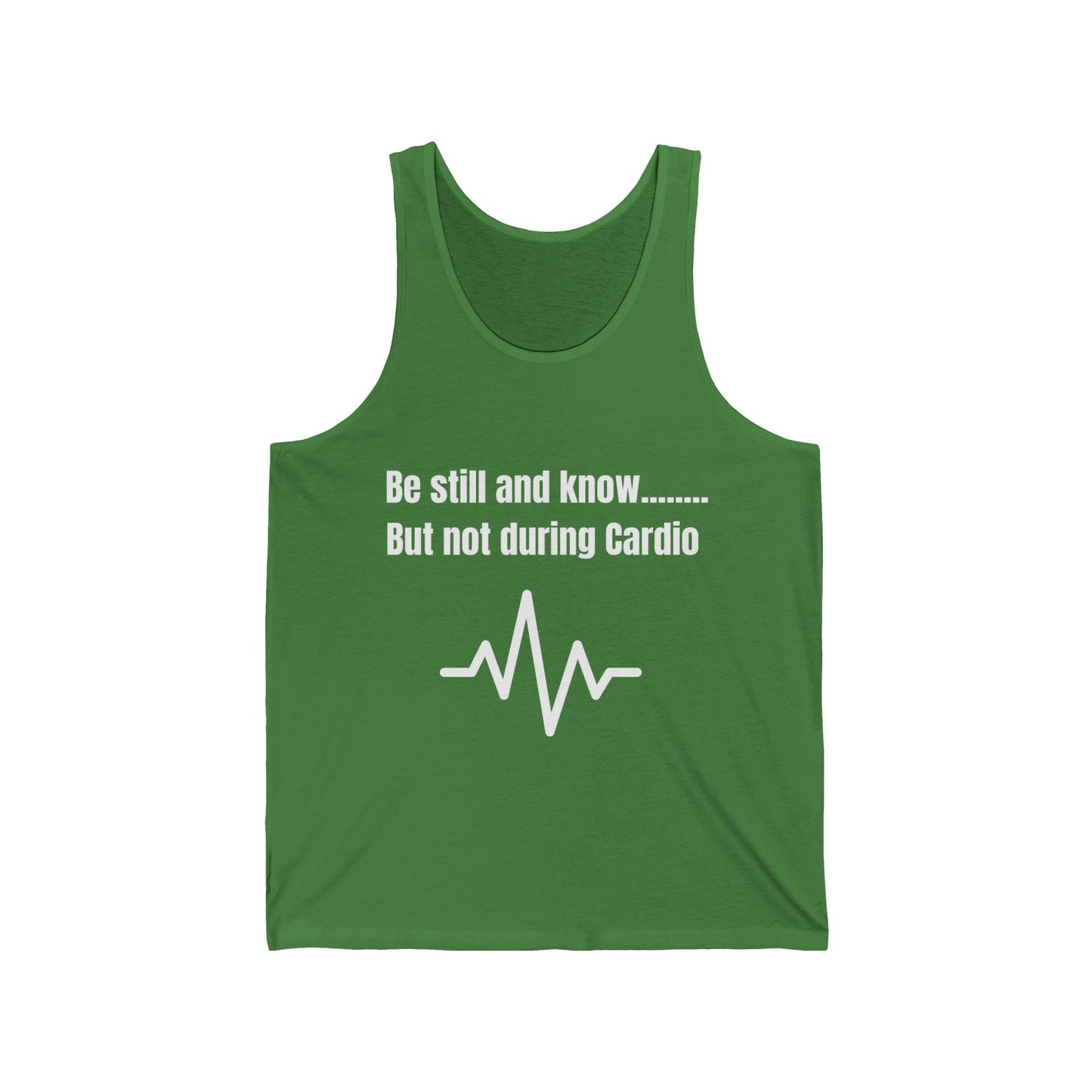 Be Still And Know But Not During Cardio Satan Jersey Tank