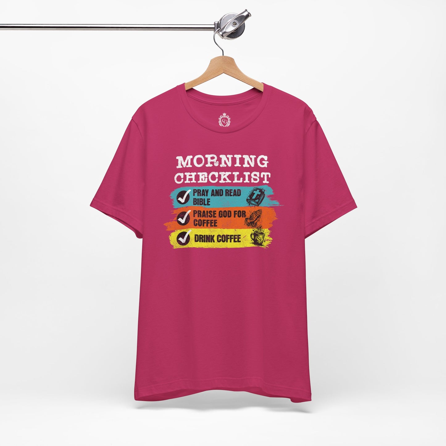 Morning Checklist Jersey Short Sleeve Tee