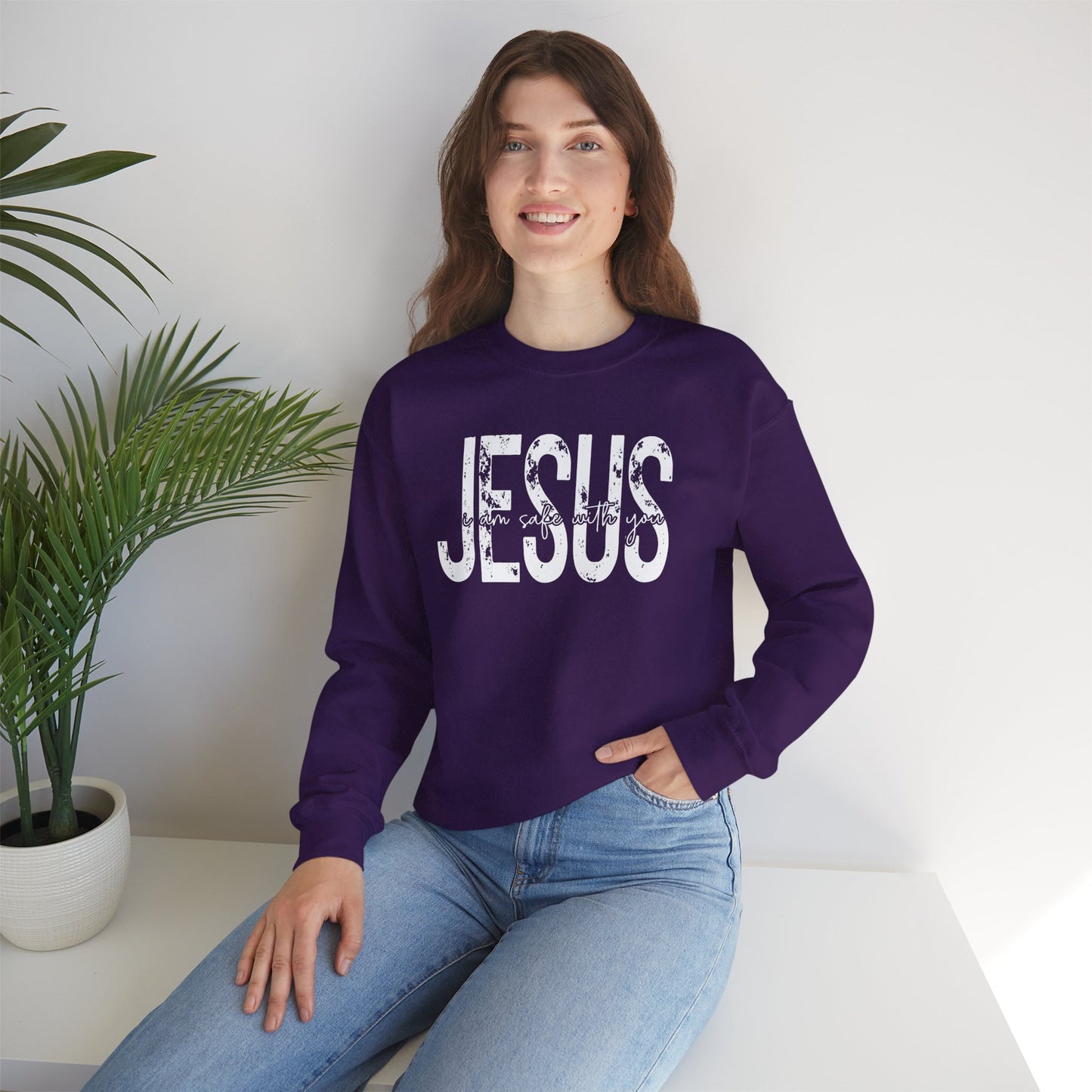 Jesus I Am Safe With You Women Sweatshirt