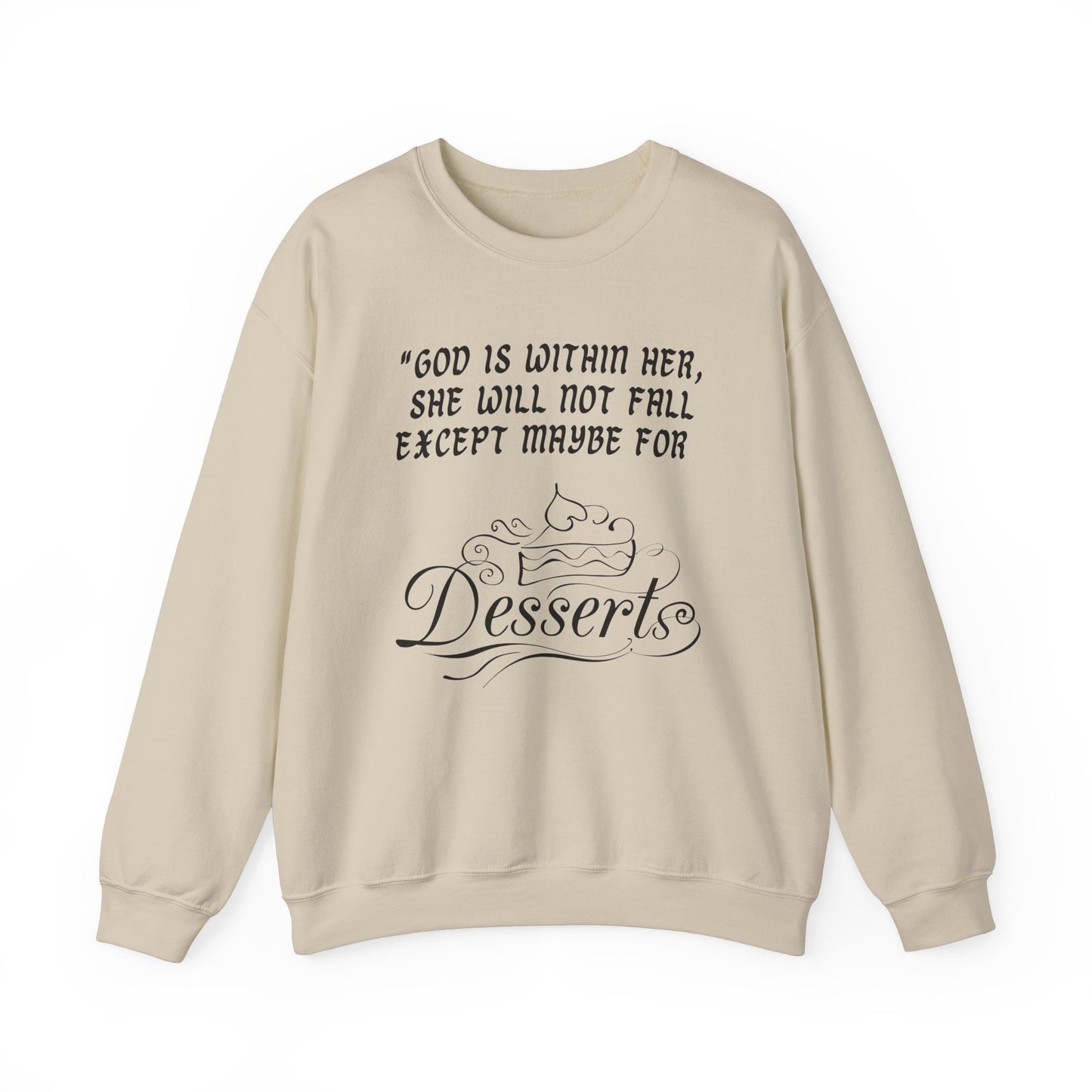 God Is Within Her Heavy Blend™ Crewneck Sweatshirt