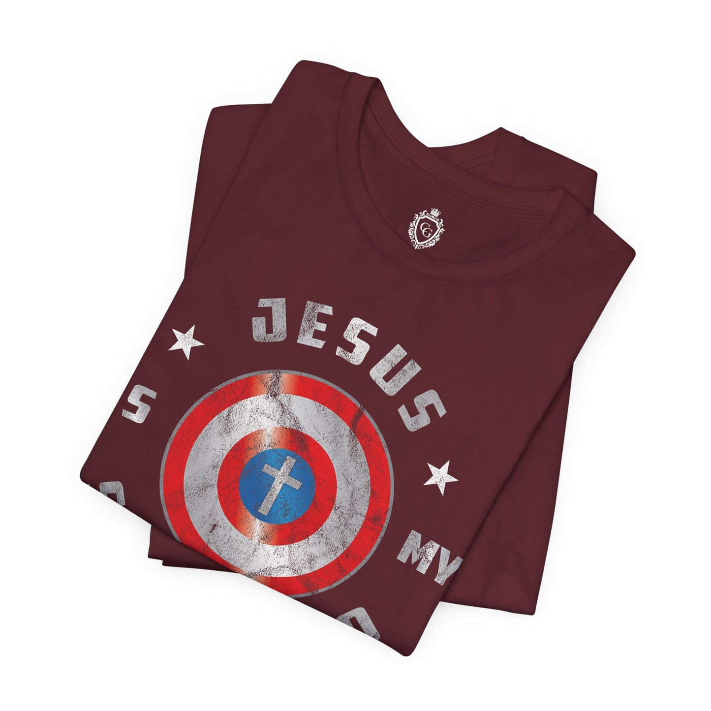 Jesus Is My Super Hero Jersey Short Sleeve Tee