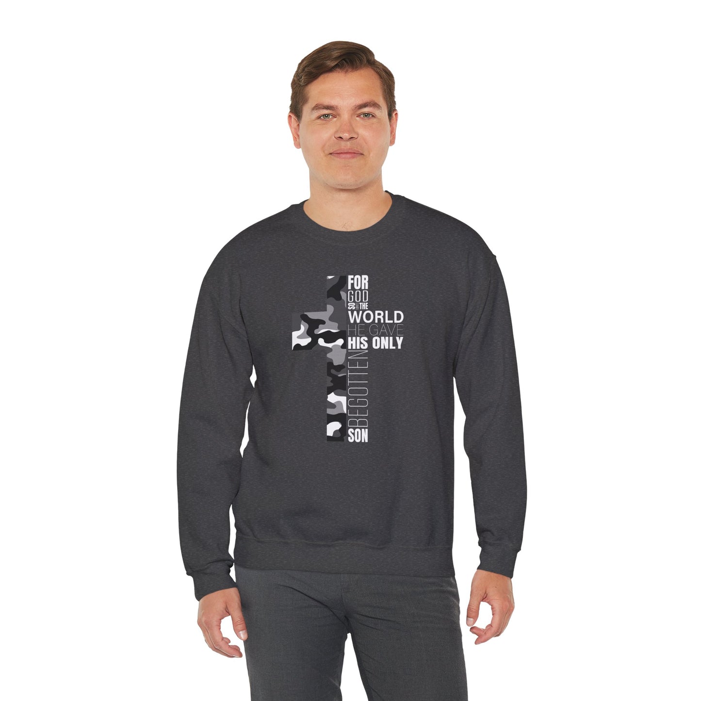 Men's Sweatshirt - For God So Loved The World