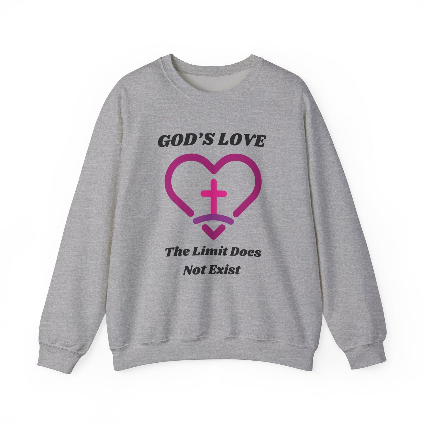 God's Love The Limit Does Not Exist Heavy Blend™ Crewneck Sweatshirt