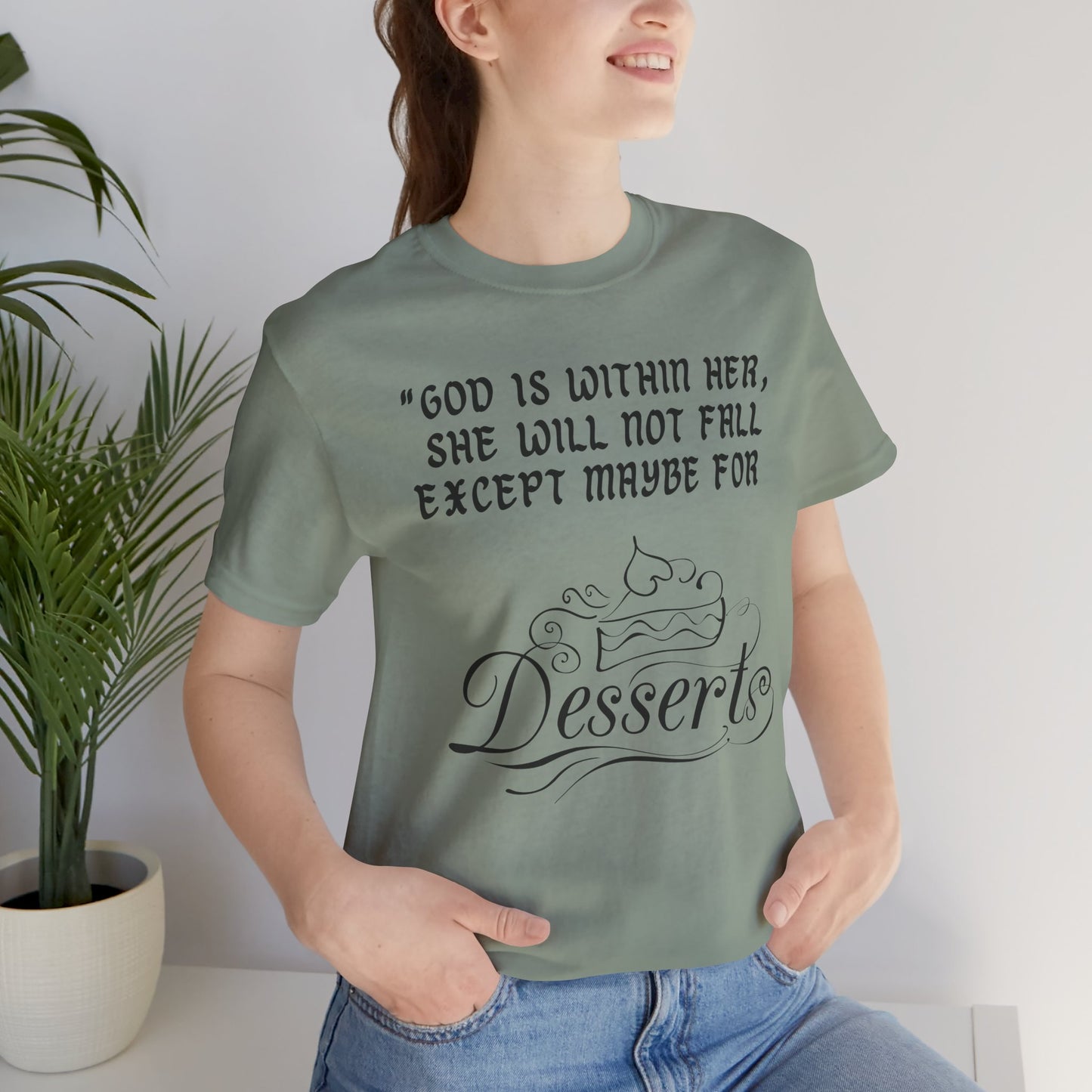 God Is Within Her Jersey Short Sleeve Tee