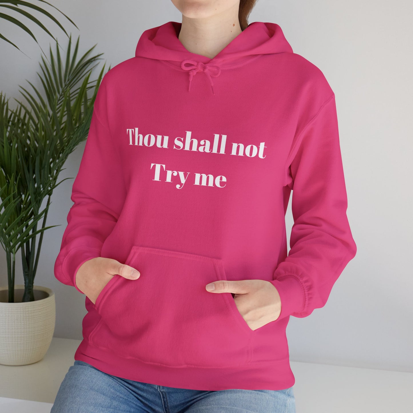 Thou Shall Not Try Me Heavy Blend™ Hooded Sweatshirt