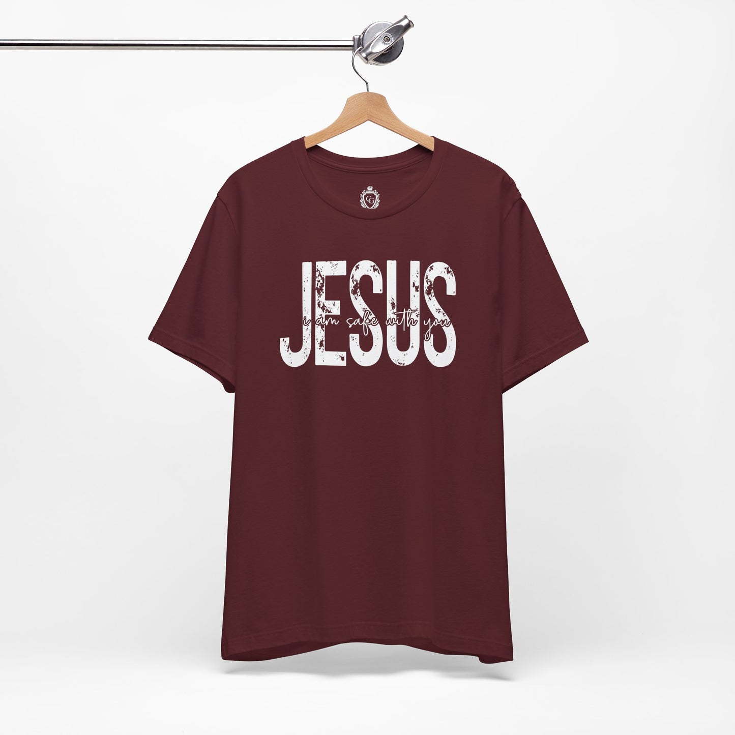 Jesus I am Safe With You Jersey Short Sleeve Tee