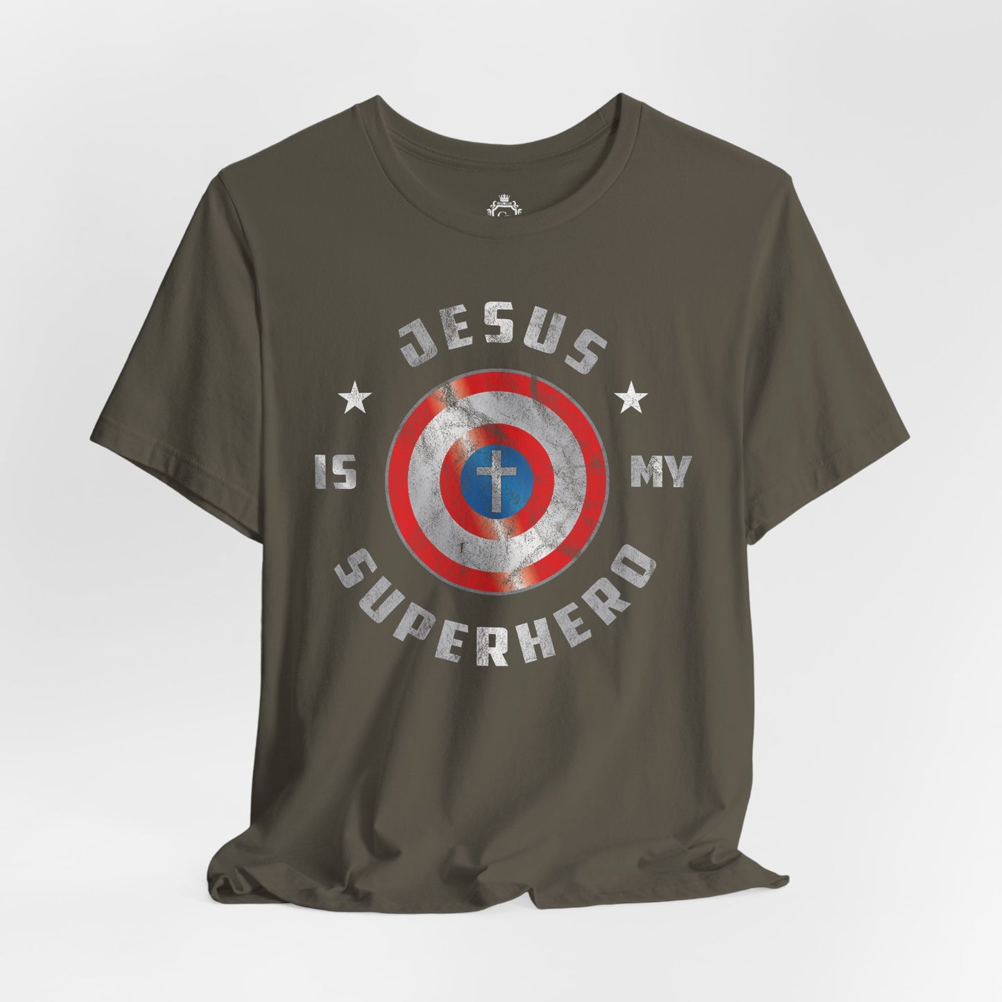Jesus Is My Super Hero Jersey Short Sleeve Tee