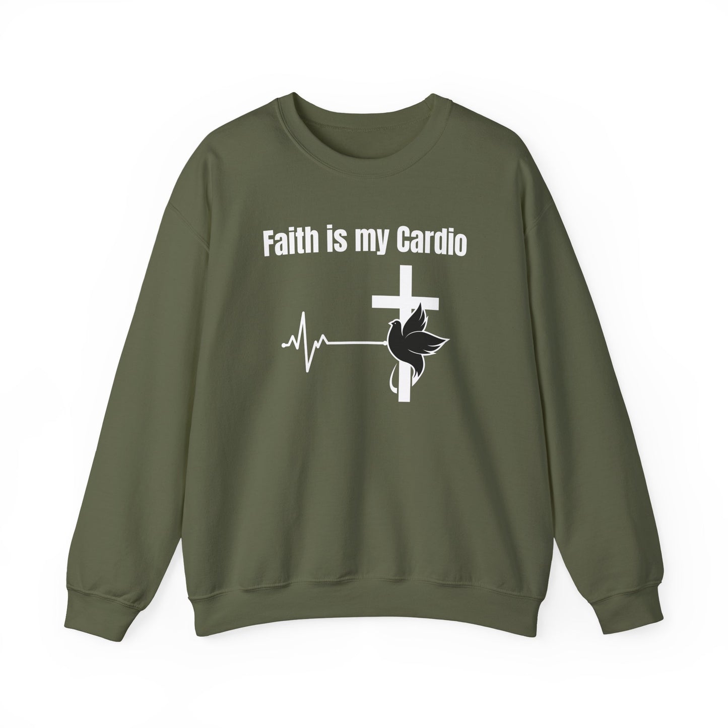 Men's Sweatshirt - Faith Is My Cardio