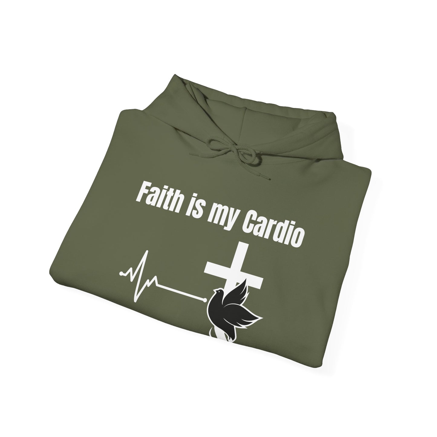 Faith Is My Cardio Heavy Blend™ Hooded Sweatshirt