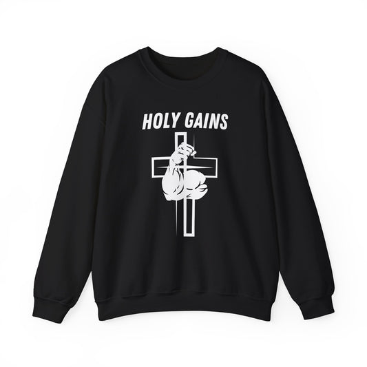 Crewneck Sweatshirt - Holy Gains Fitness Design