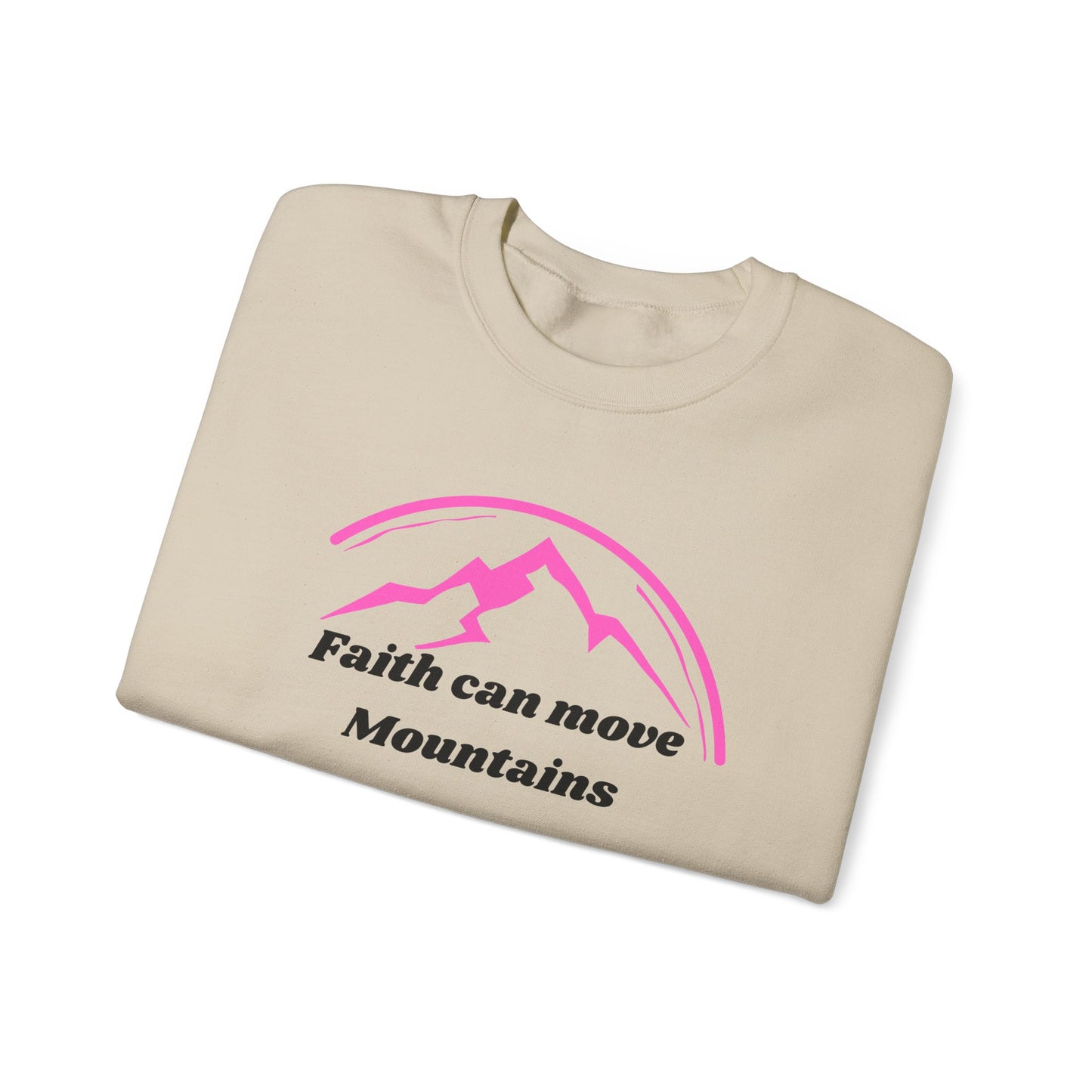 Faith Can Move Mountains Heavy Blend™ Crewneck Sweatshirt