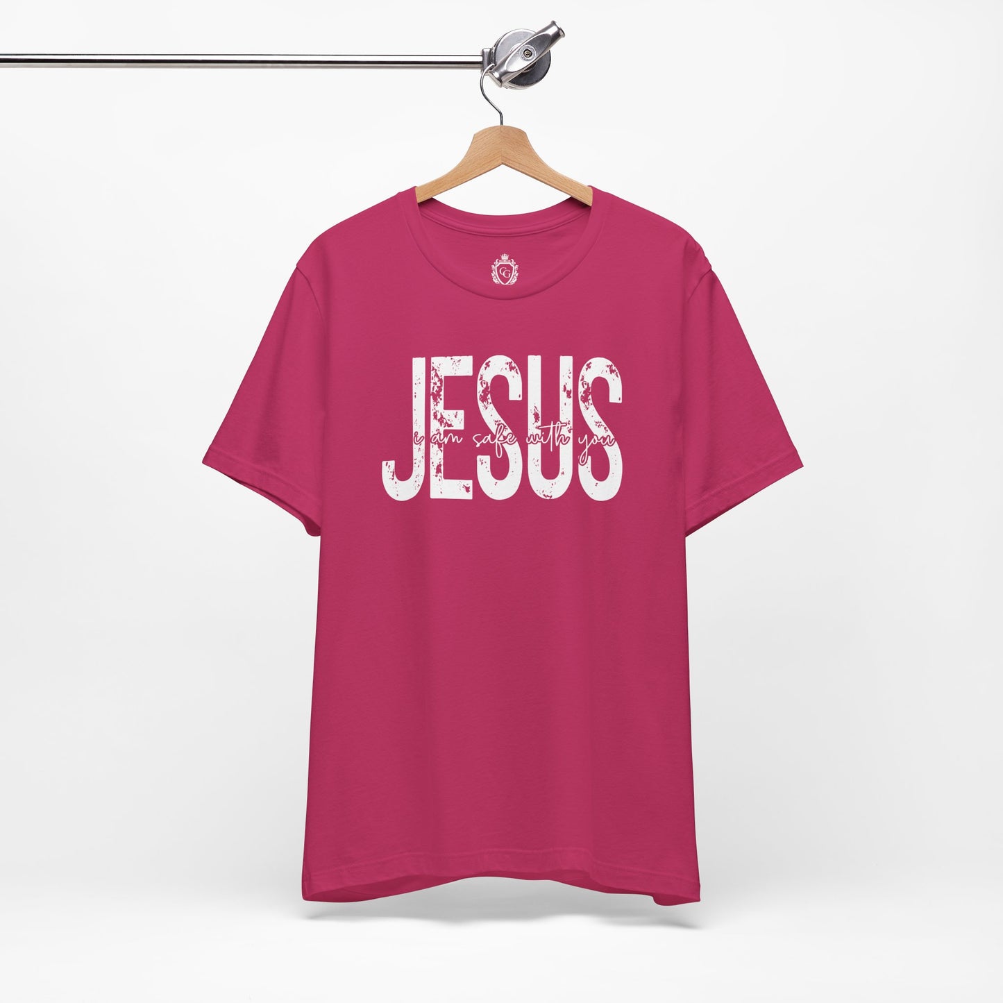 Jesus I am Safe With You Jersey Short Sleeve Tee