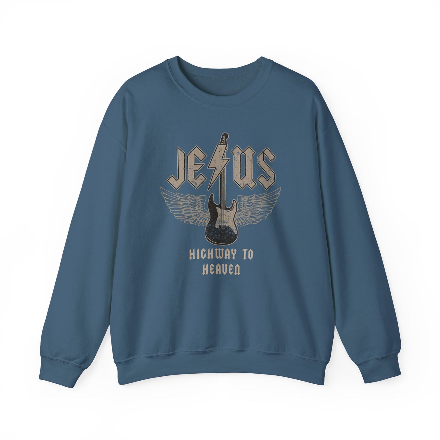 Men's Sweatshirt - Jesus Highway To Heaven