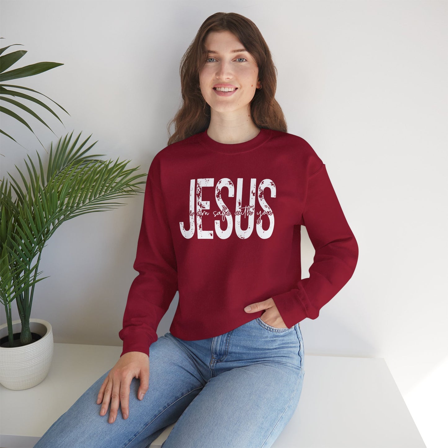 Jesus I Am Safe With You Women Sweatshirt