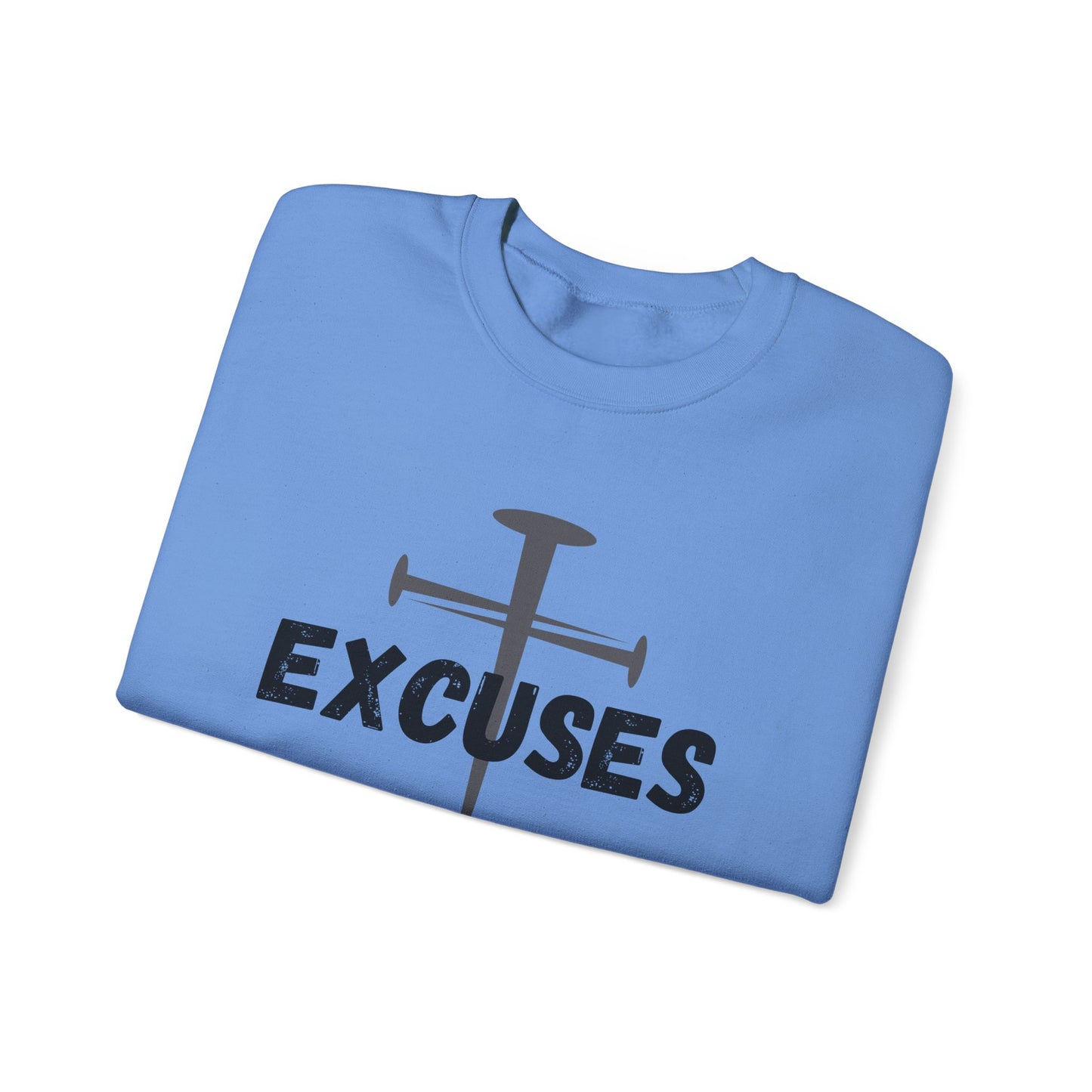 Crucified My Excuses Heavy Blend™ Crewneck Sweatshirt