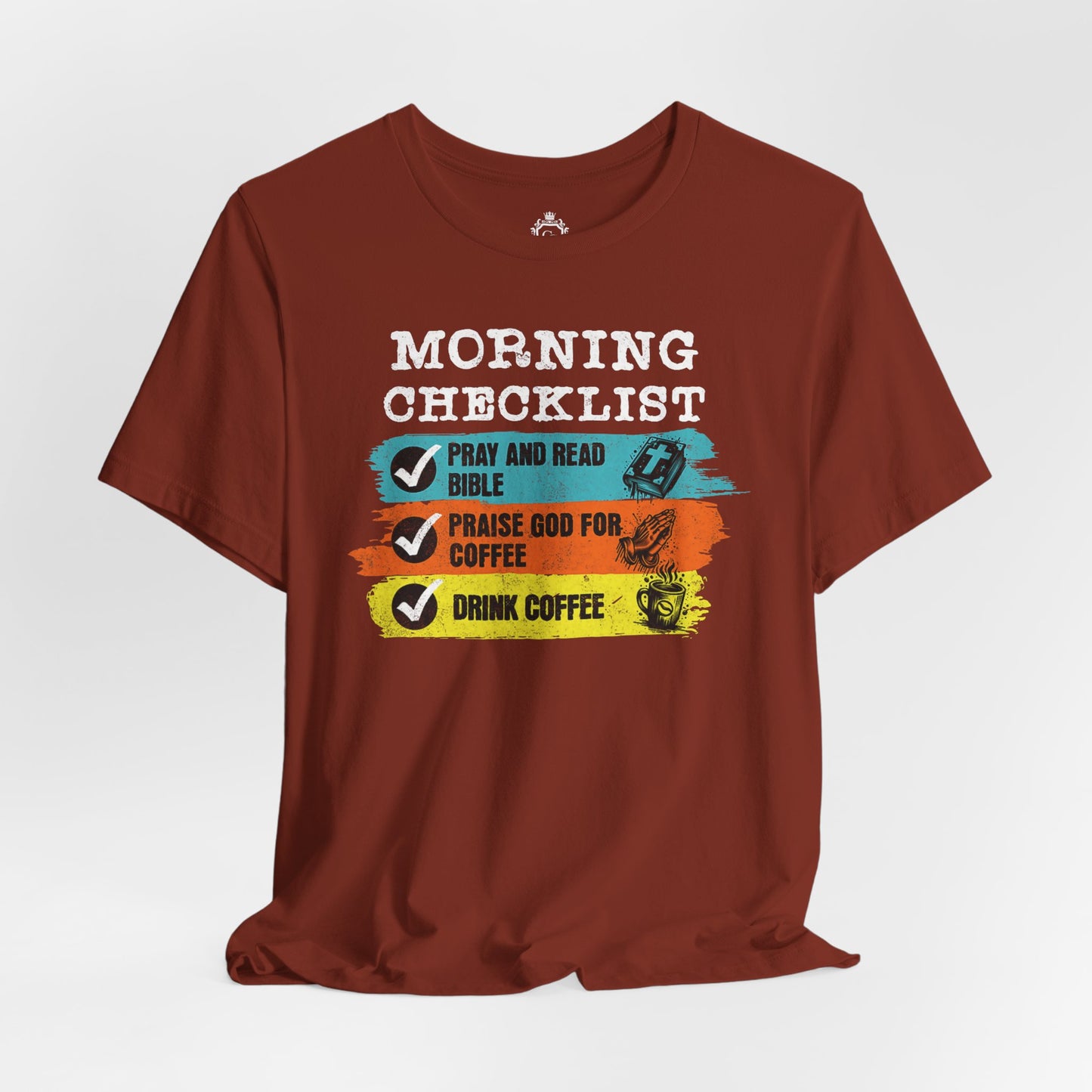 Morning Checklist Jersey Short Sleeve Tee
