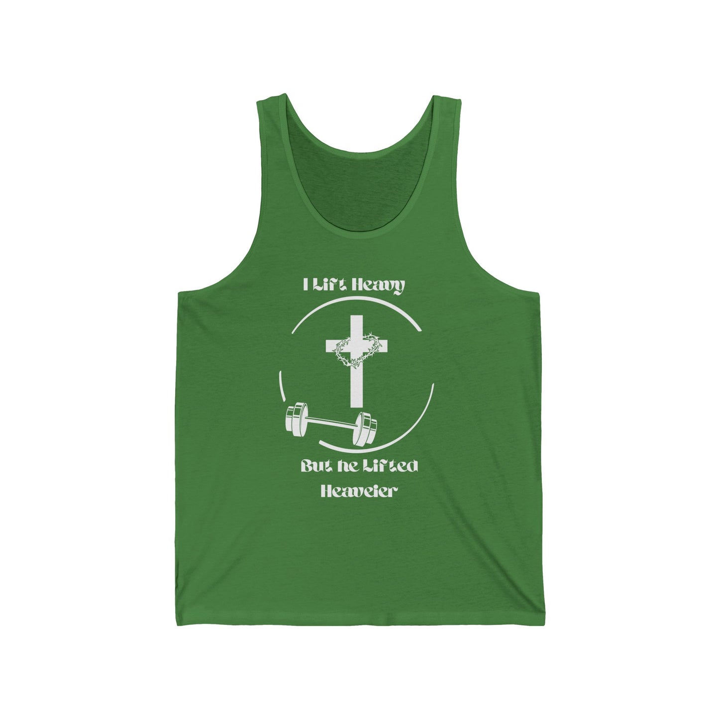 'I Lift But He Lifted Heavier' Weightlifting Design Undershirt