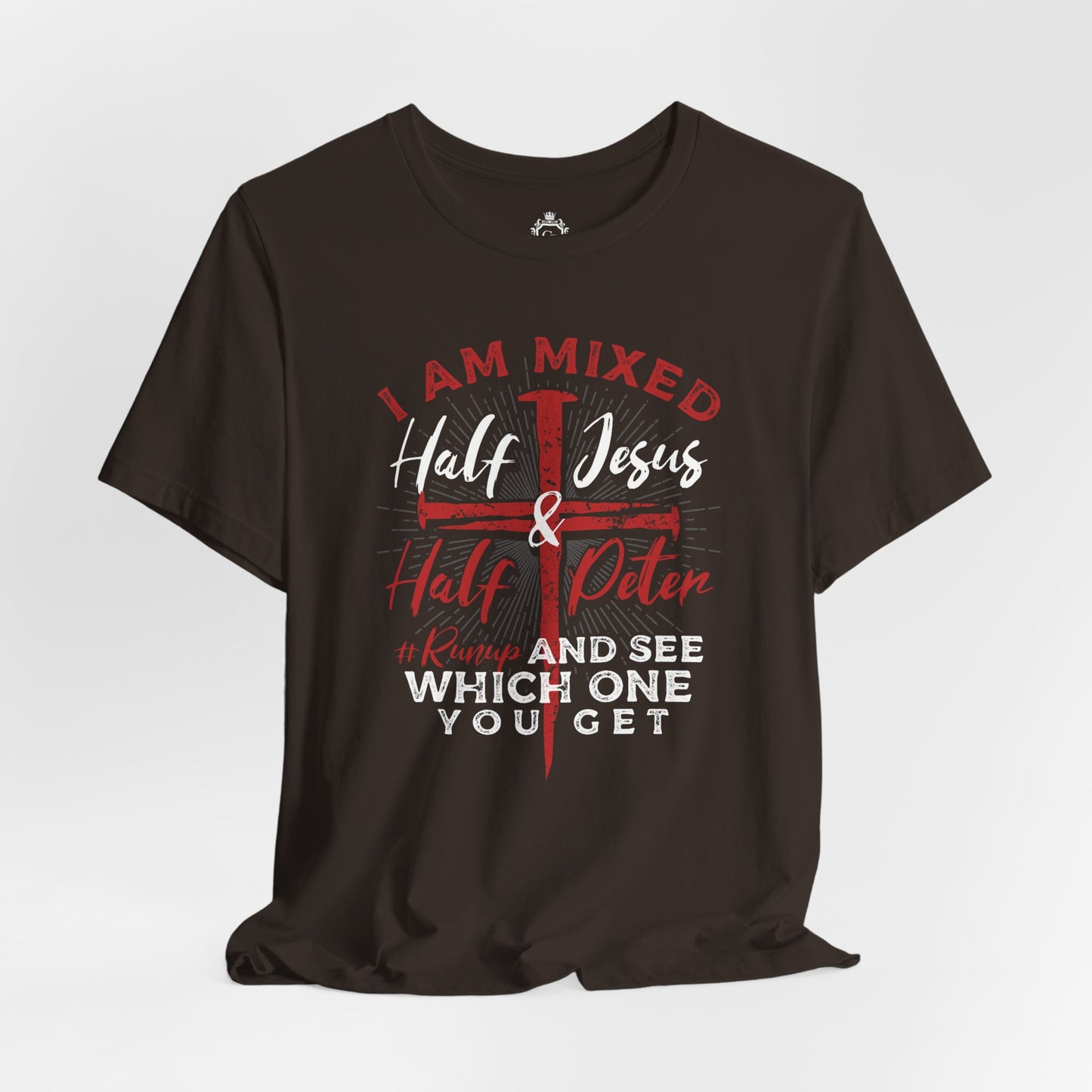 Half Jesus Half Peter Jersey Short Sleeve Tee