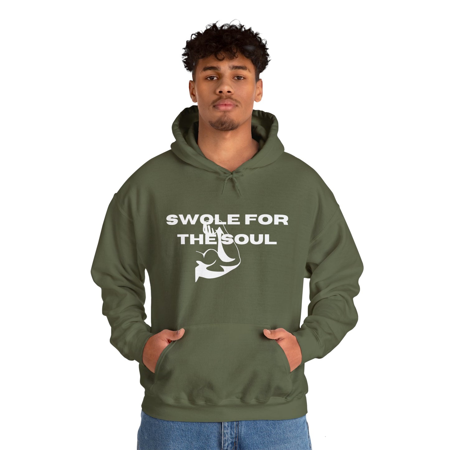 Swole For The Soul Heavy Blend™ Hooded Sweatshirt