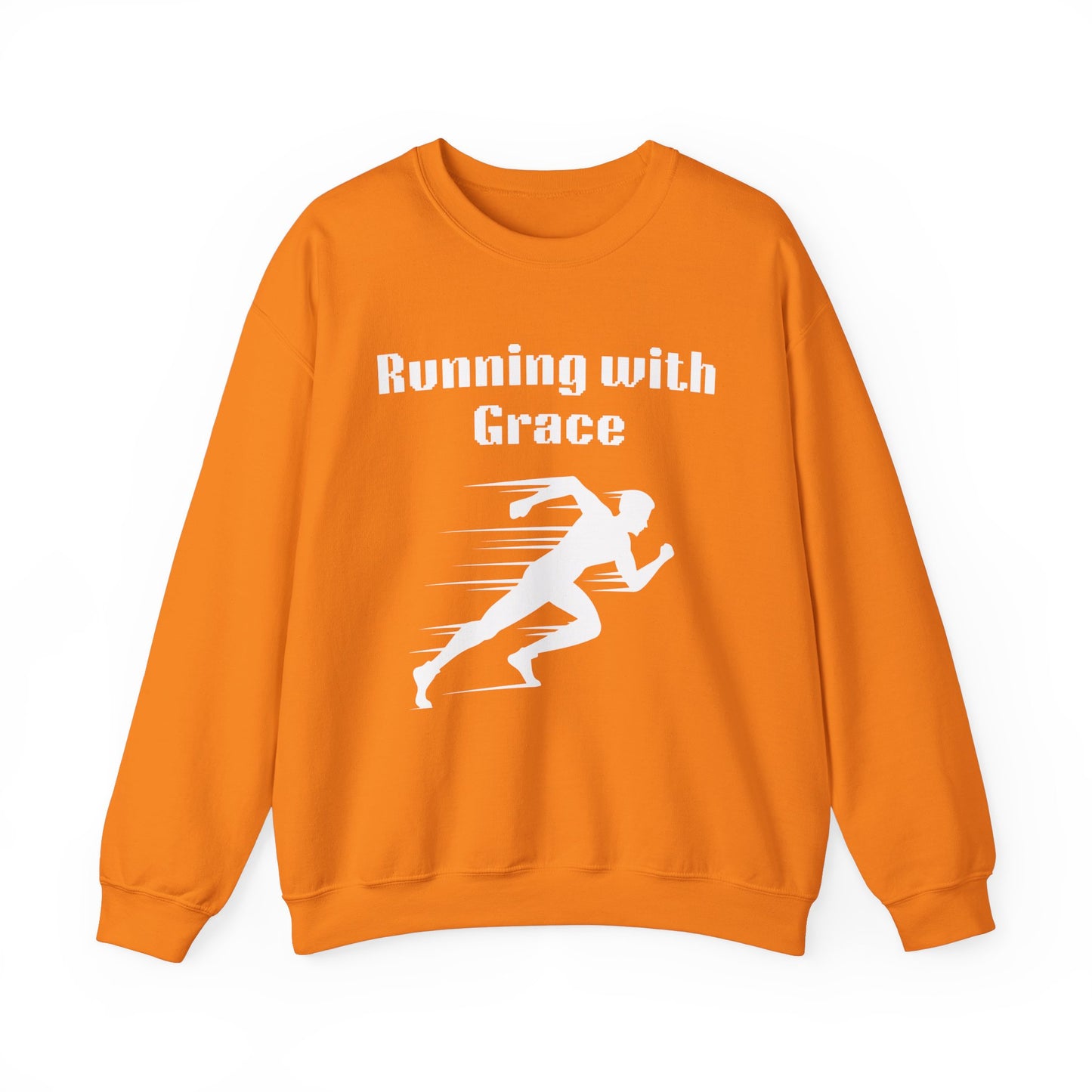 Running With Grace Heavy Blend™ Crewneck Sweatshirt