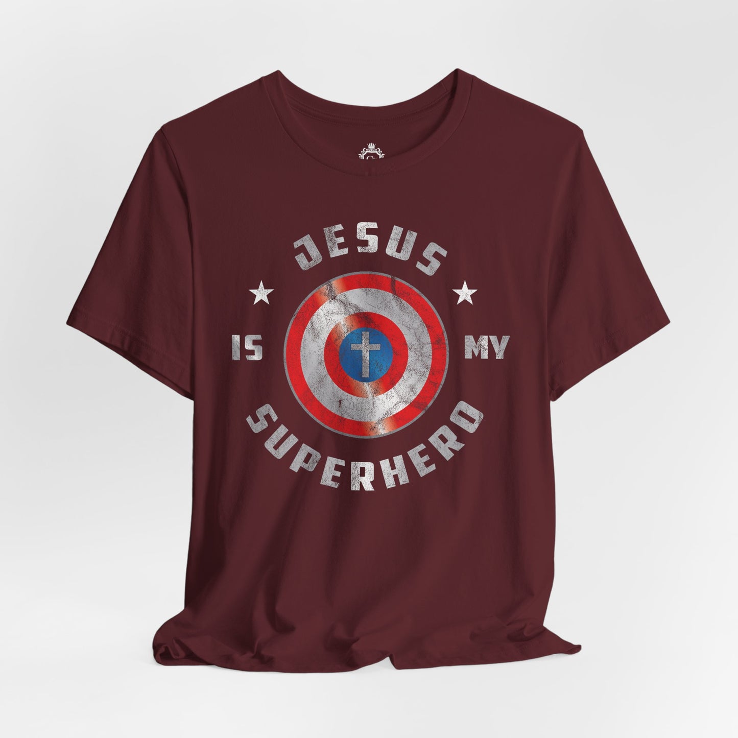 Jesus Is My Super Hero Jersey Short Sleeve Tee