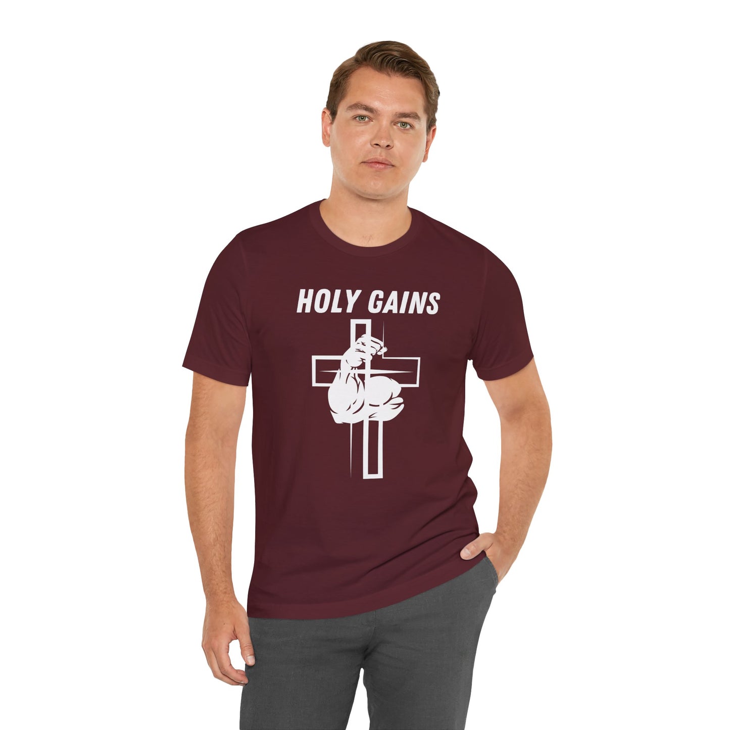 Holy Gains Jersey Short Sleeve Tee