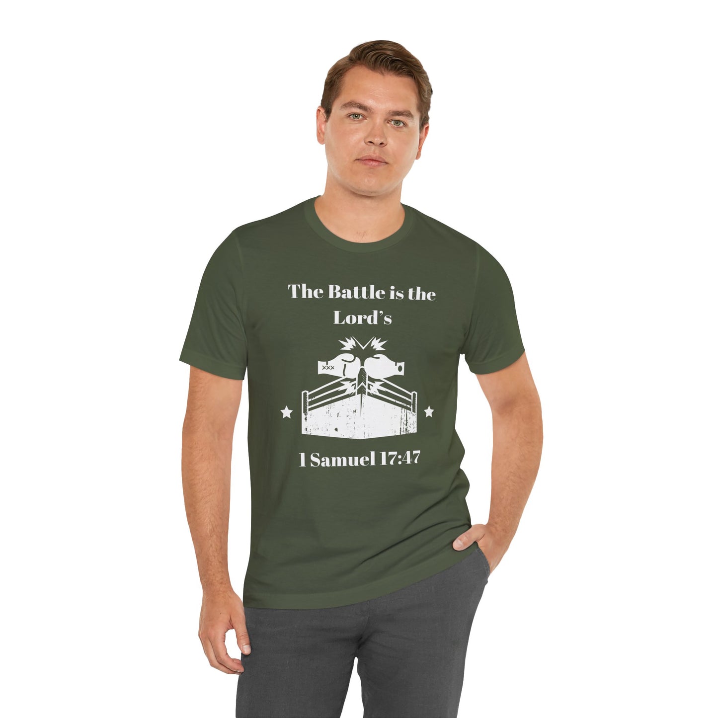 The Battle Is The Lord's Jersey Short Sleeve Tee