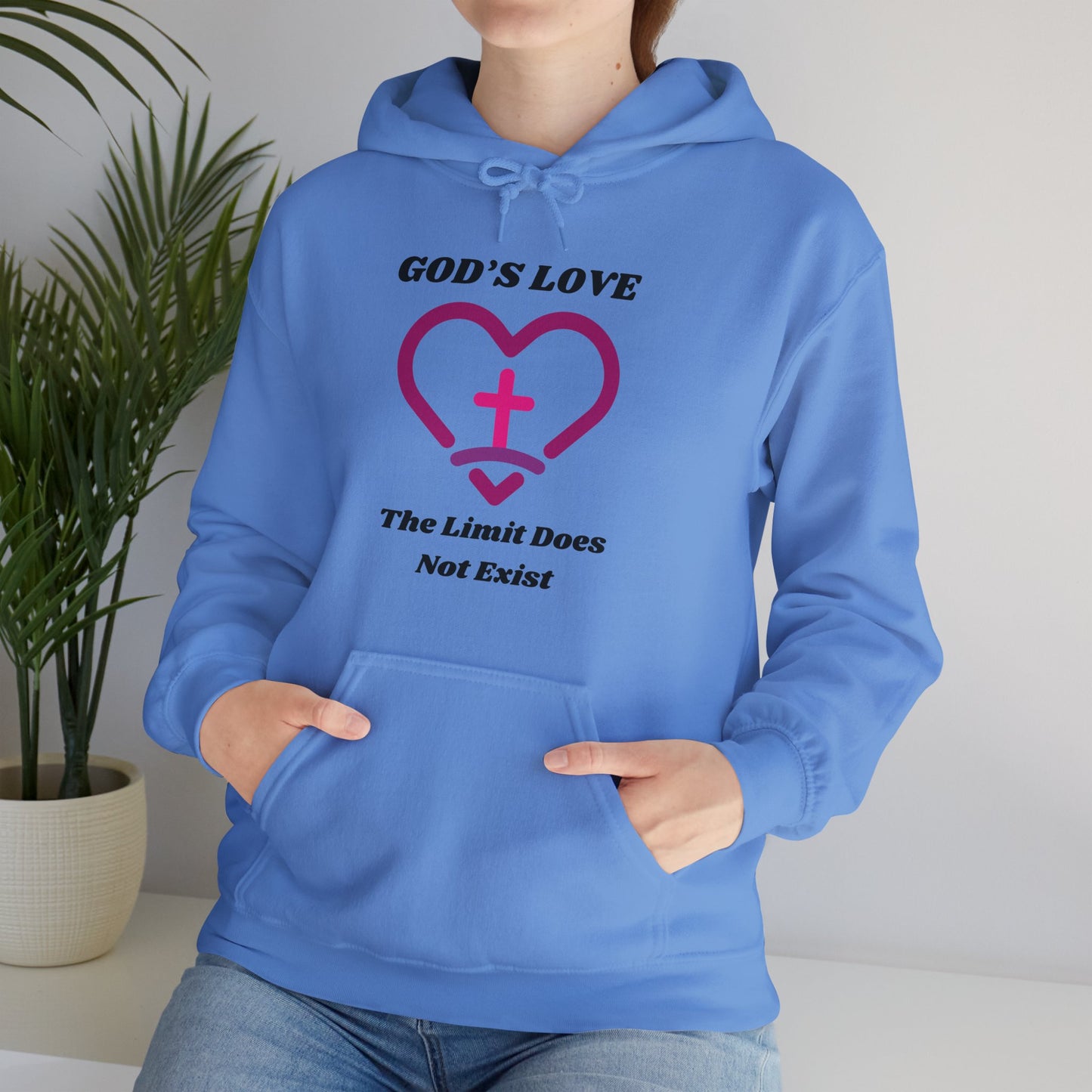 God's Love The Limit Does Not Exist Heavy Blend™ Hooded Sweatshirt