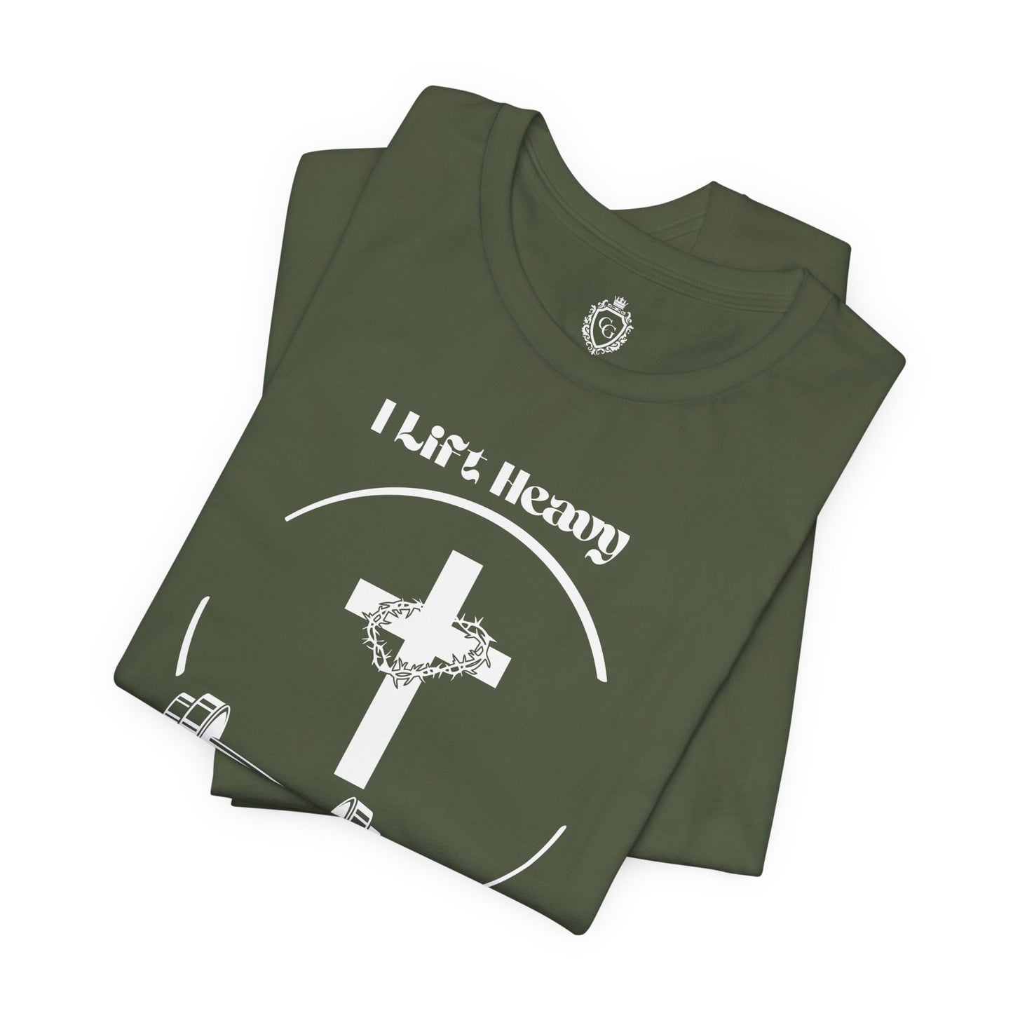 I Lift Heavy But He Lifted Heavier Jersey Short Sleeve Tee