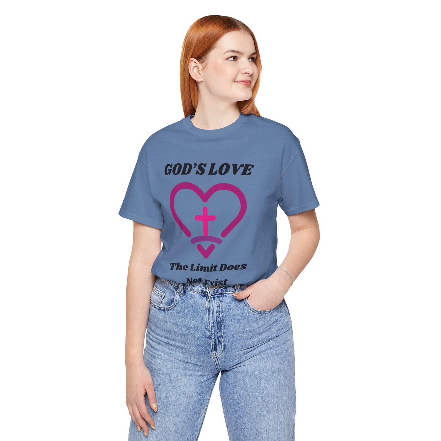 God's Love The Limit Does Not Exist Jersey Short Sleeve Tee