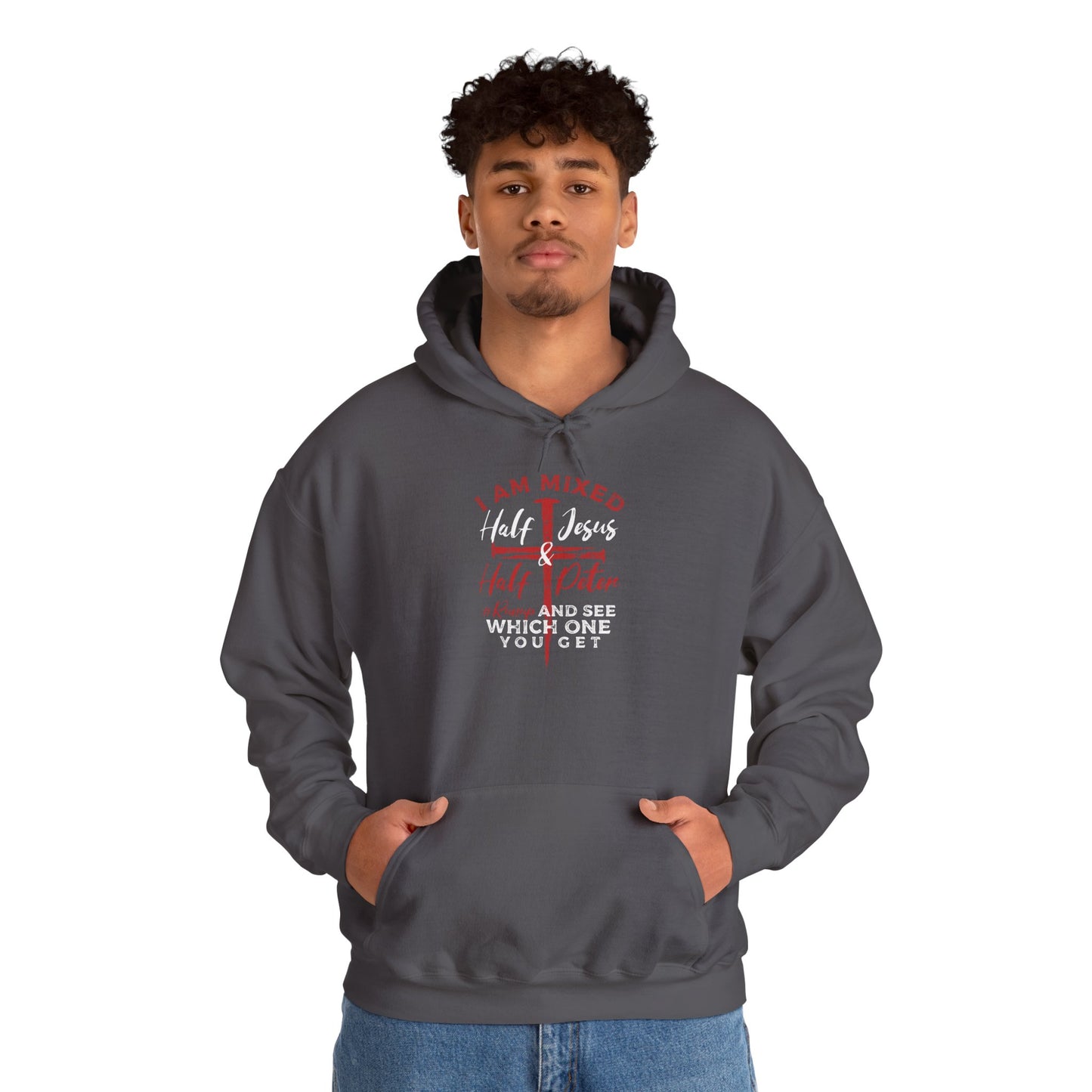 Heavy Blend Hoodie - Half Jesus Half Peter