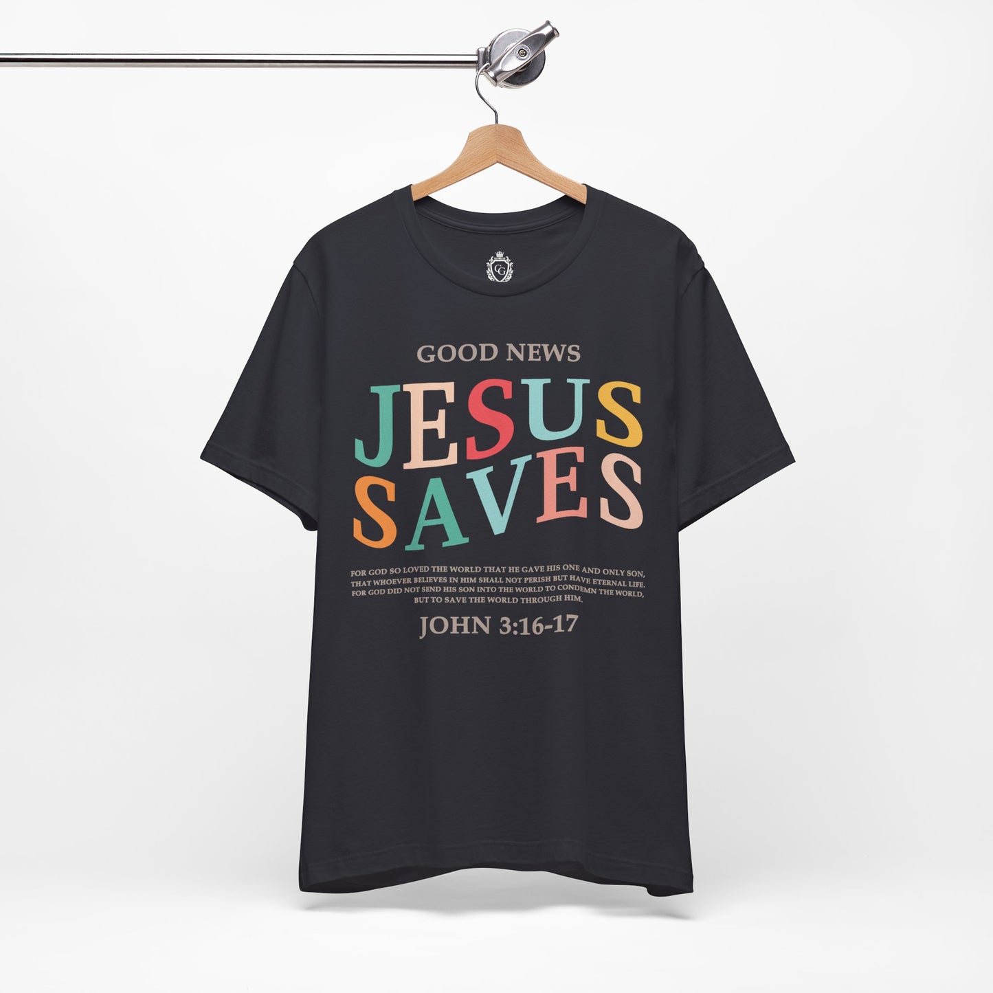 Jesus Saves Jersey Short Sleeve Tee