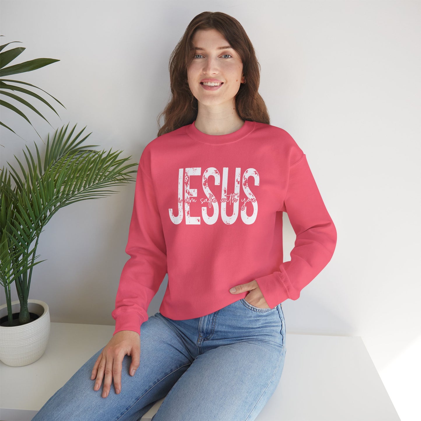Jesus I Am Safe With You Women Sweatshirt