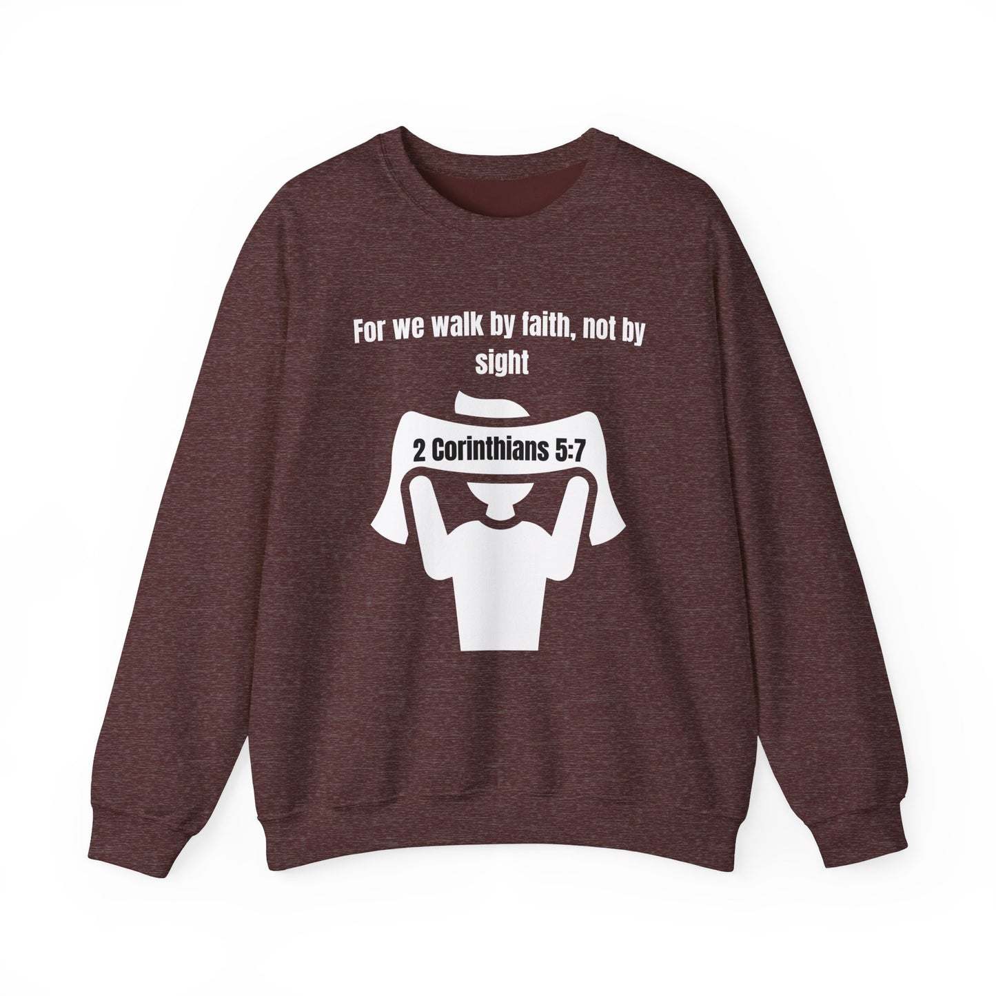 Walk by Faith Heavy Blend™ Crewneck Sweatshirt