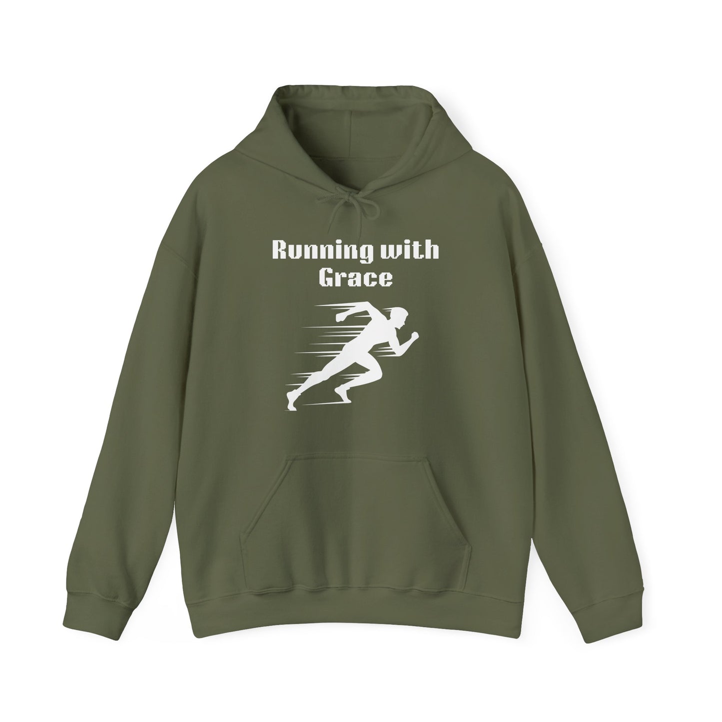 Running With Grace Heavy Blend™ Hooded Sweatshirt