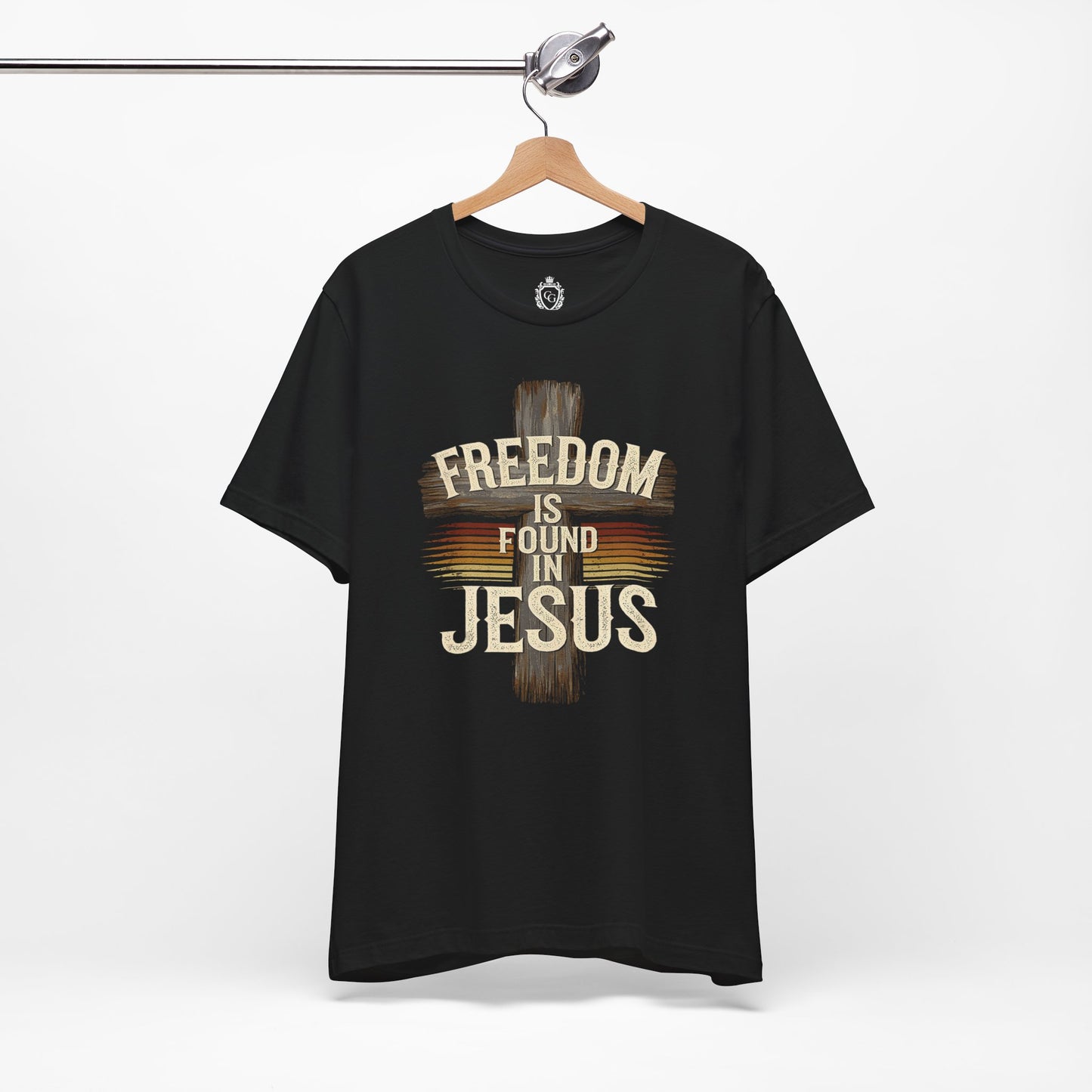 Freedom in found in Jesus Jersey Short Sleeve Tee