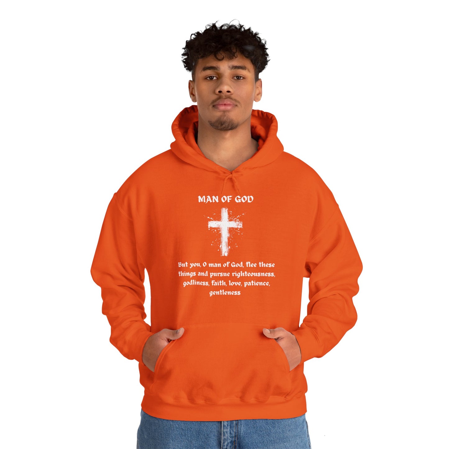 Man of God Heavy Blend™ Hooded Sweatshirt