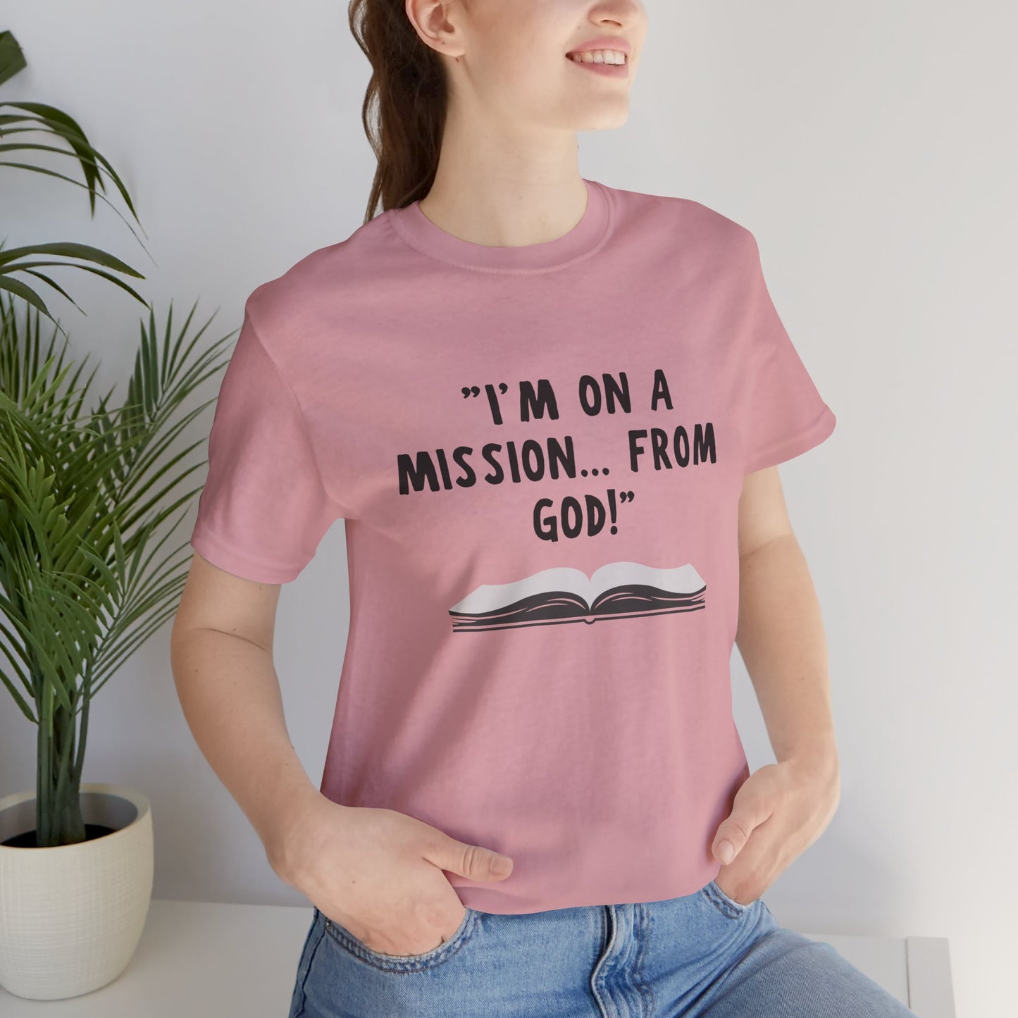 I'm On A Mission From God Jersey Short Sleeve Tee