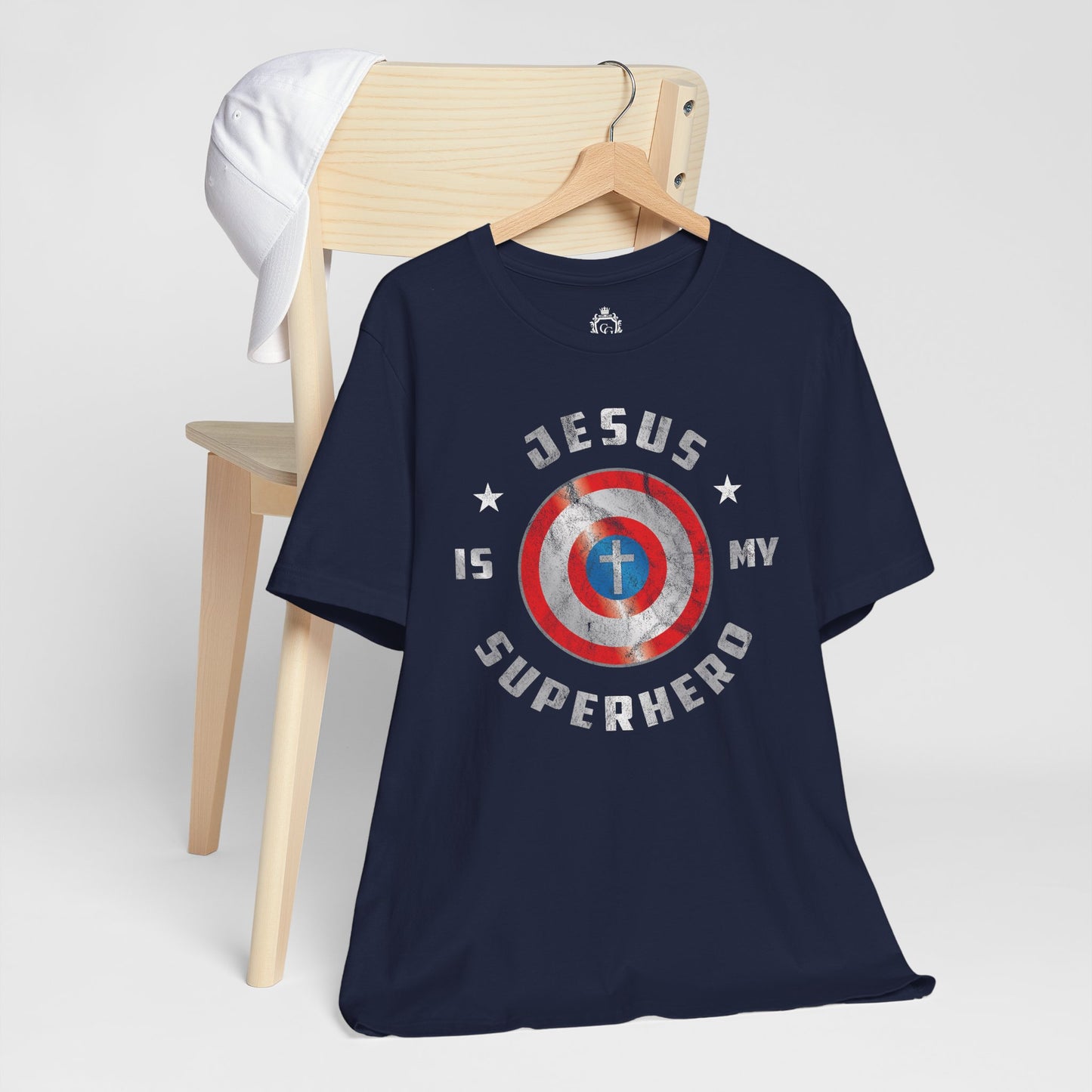 Jesus Is My Super Hero Jersey Short Sleeve Tee