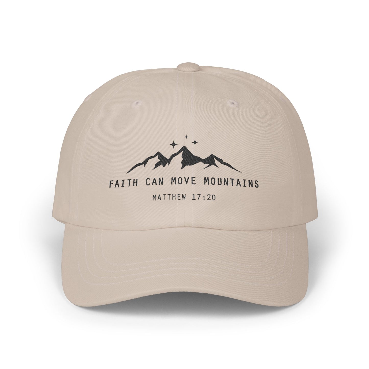Faith Can Move Mountains Embroidered Cap